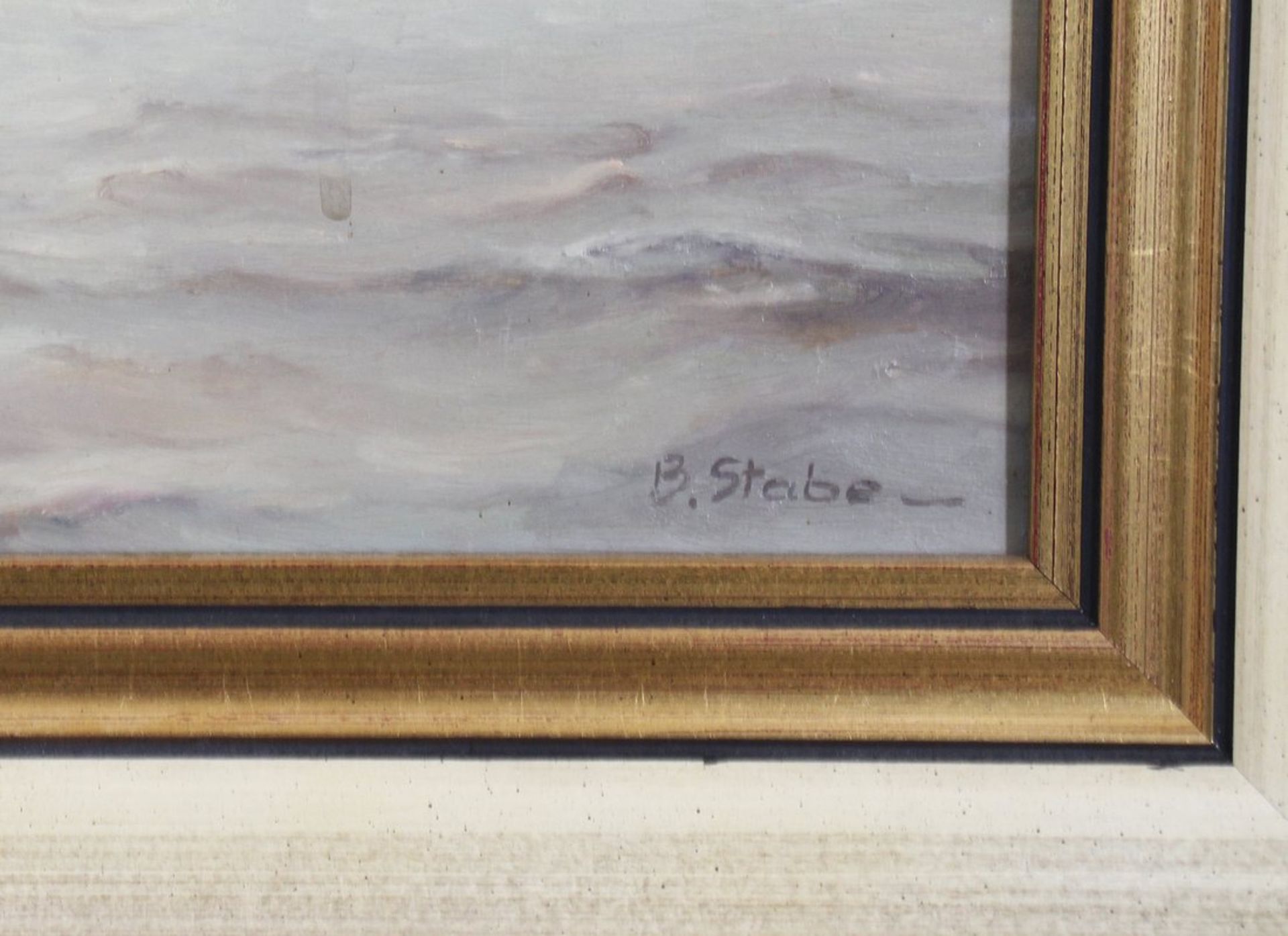 Küstenlandschaft mit Fischerbooten, 20. Jhd.  - Bild 3 aus 4