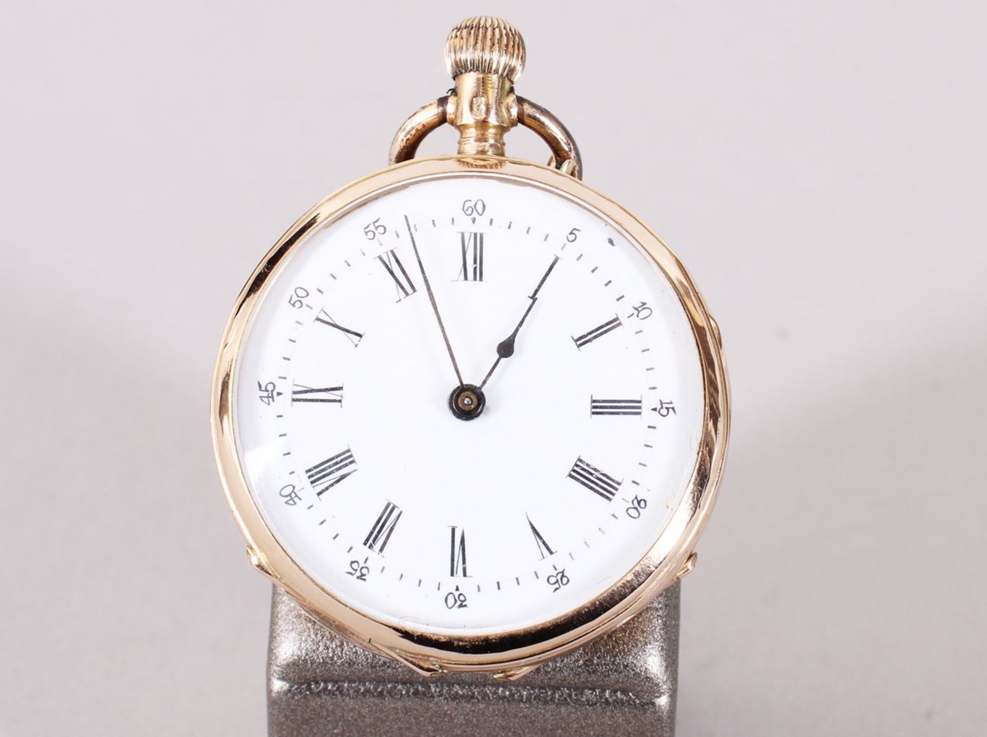 Damentaschenuhr, 585er Gelbgold, Remontoir Genève, Schweiz, um 1890-1910 