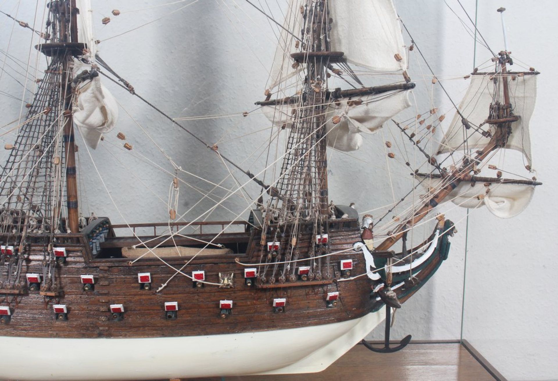 Modellschiff "Wappen von Hamburg", Gustav Ziehn (1904 - 2004, Bootsbauer)  - Bild 3 aus 7