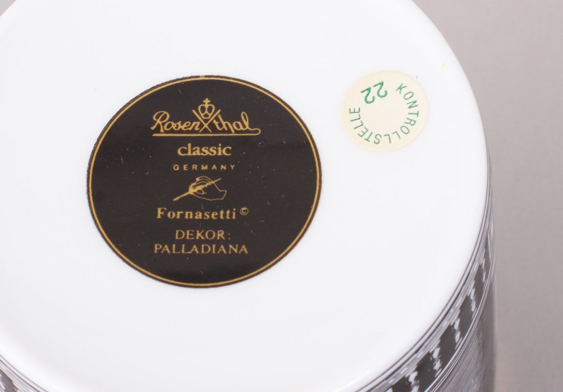 Becher "Palladiana", Entwurf Piero Fornasetti (Dekor), Ausführung Rosenthal, 1990er Jahre  - Bild 4 aus 4