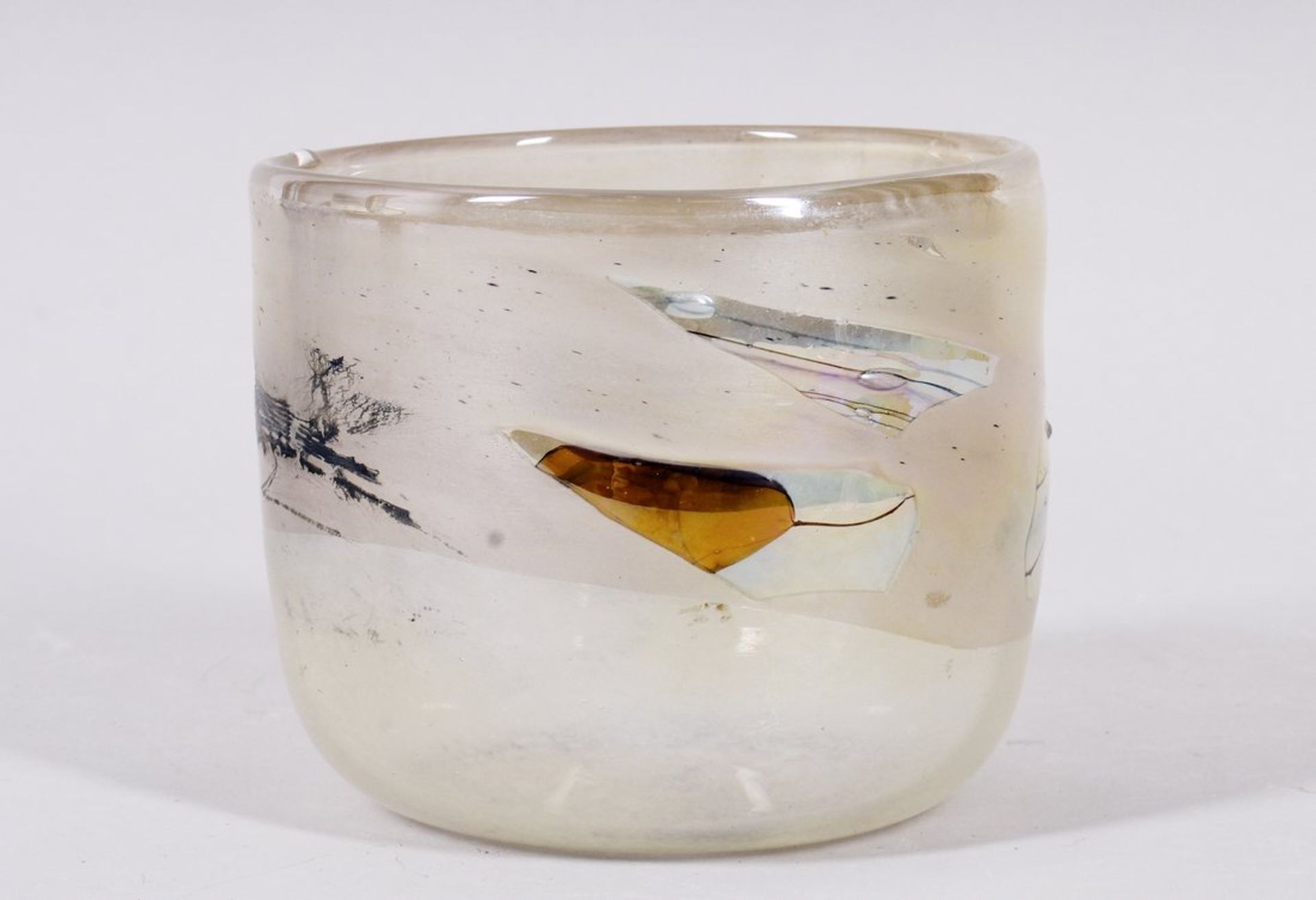 Kleine Studio-Glasschale, Entwurf Pavel Molnar, Ausführung Molnar Glas, Ende 20.Jh. 