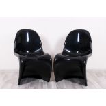 2 "Panton Chairs", Entwurf Verner Panton, Ausführung Fehlbaum, um 1971 