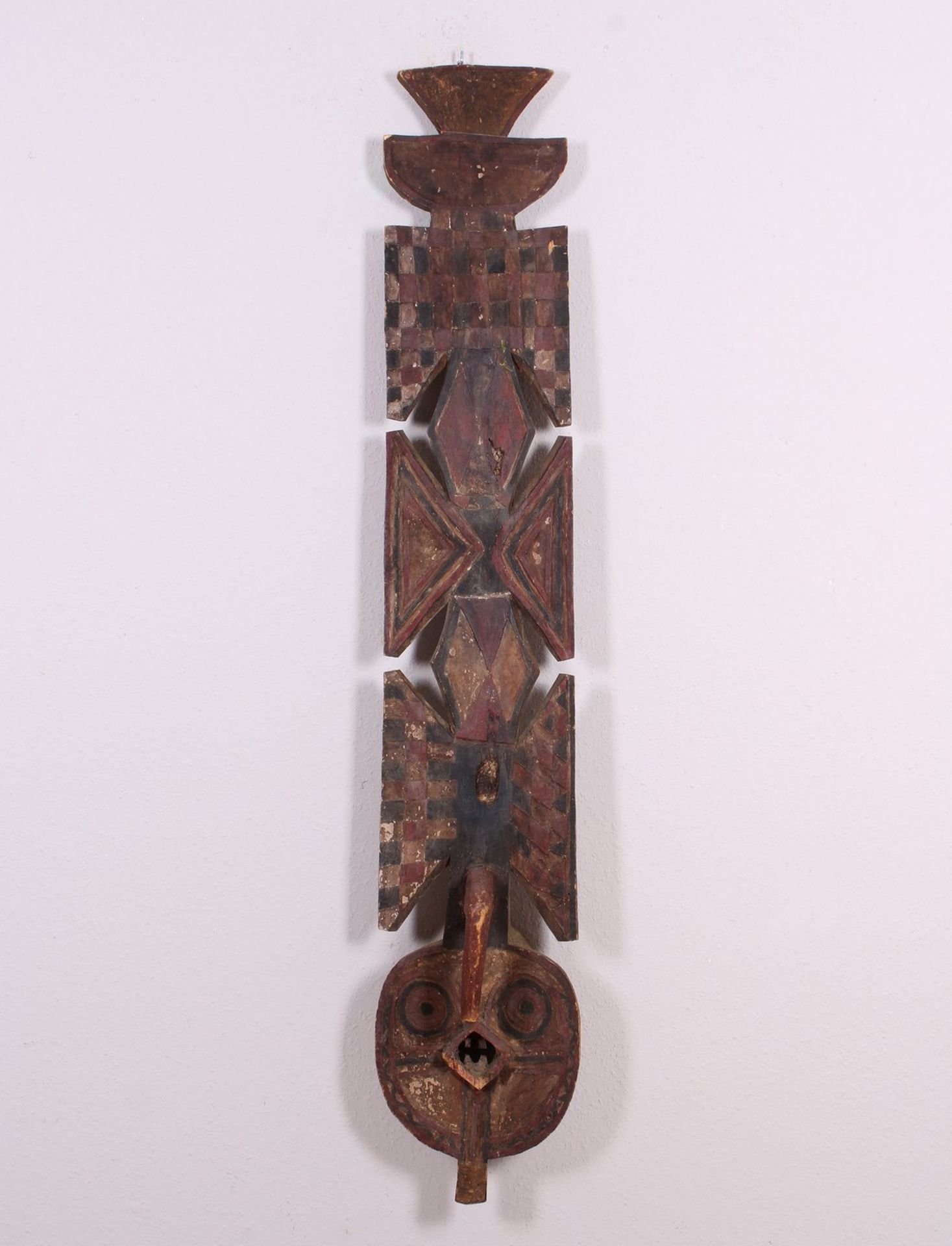 Große Brettmaske/Stelenmaske, Bwaba, Burkina Faso, wohl 1.H. 20. Jhd. 