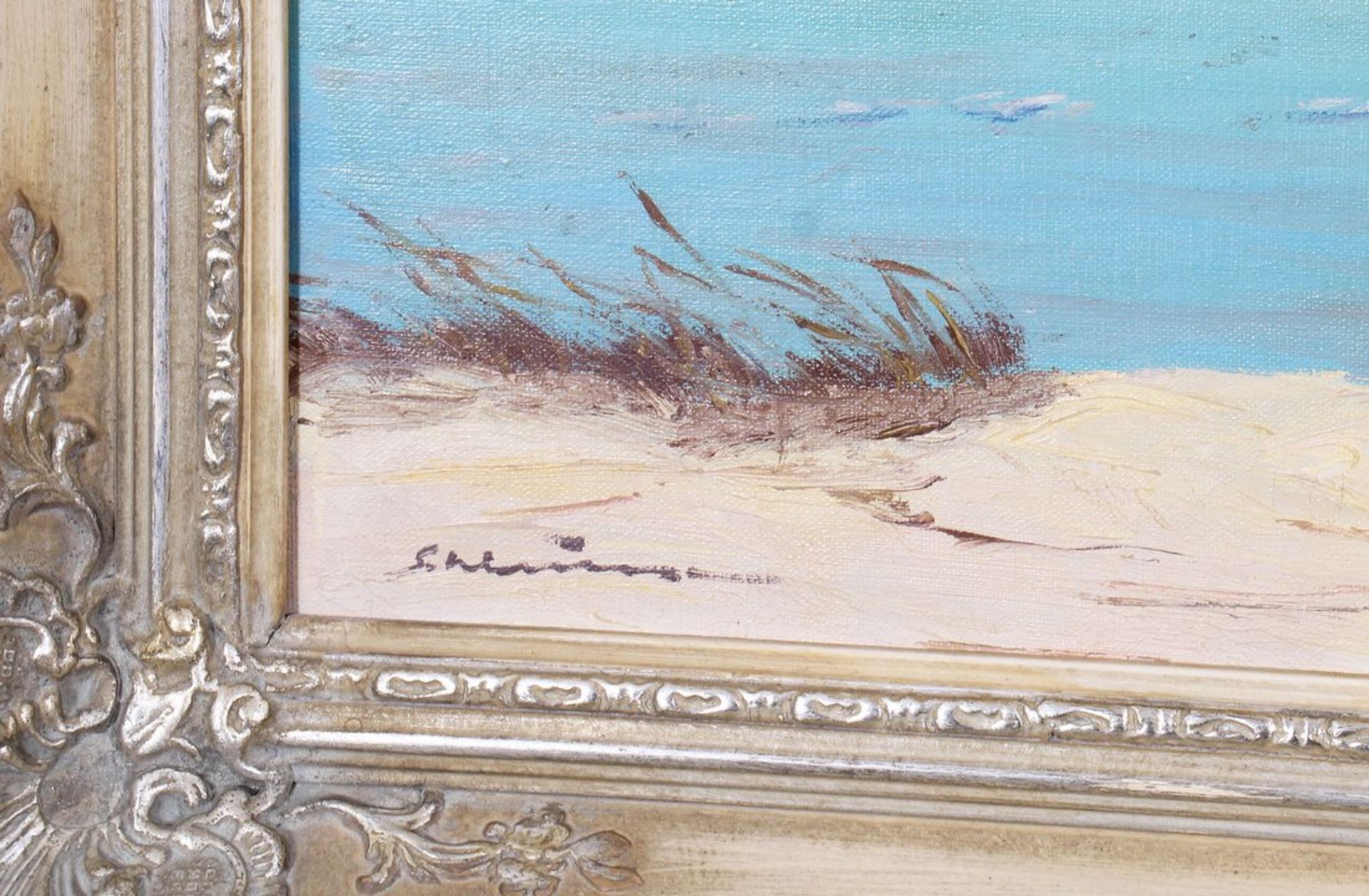 Dünenlandschaft mit startenden Schwänen, 2.H. 20. Jhd.  - Bild 3 aus 4