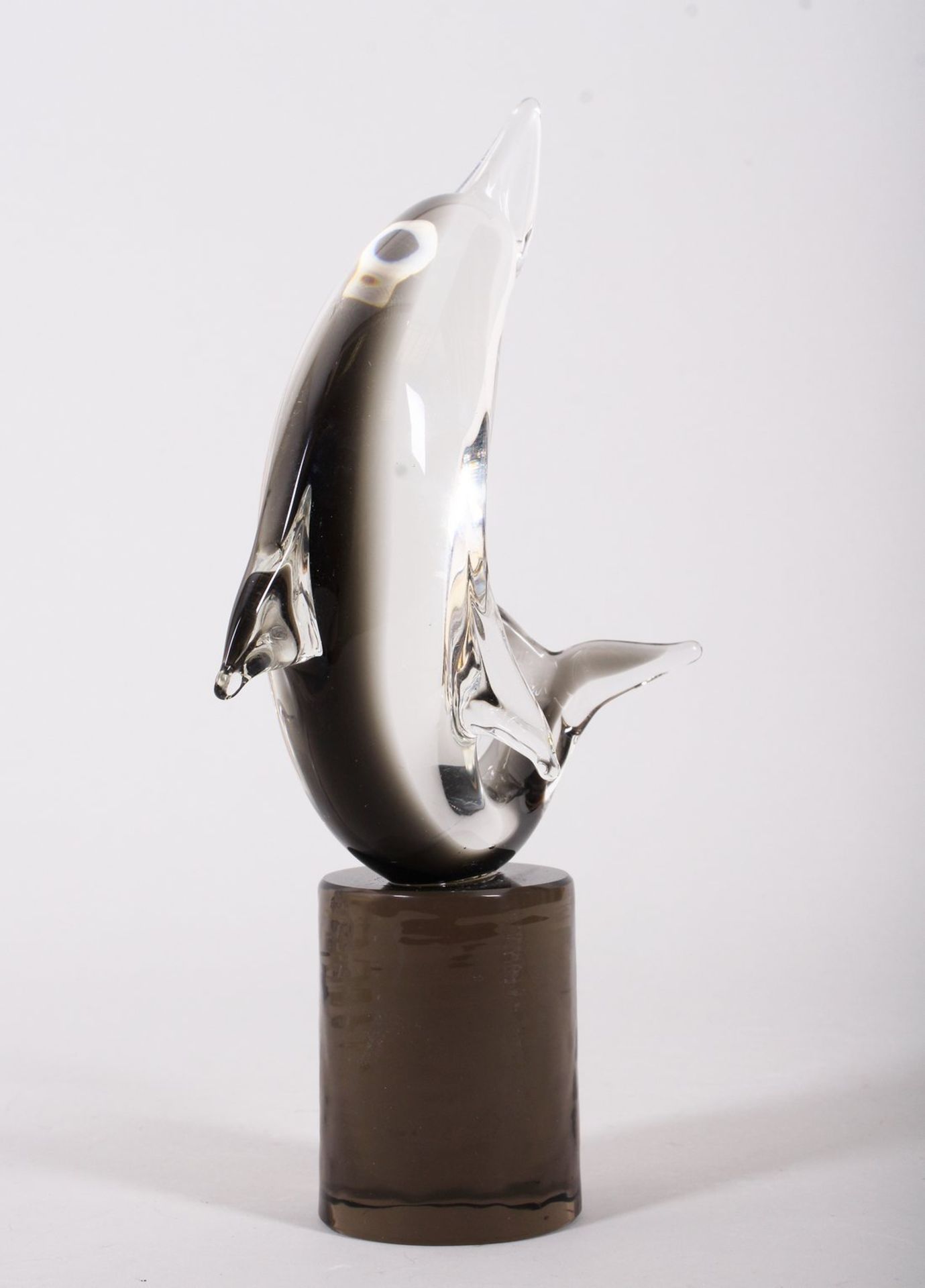 Glasskulptur "Delphin", wohl Skandinavien, 20.Jh.  - Bild 3 aus 4