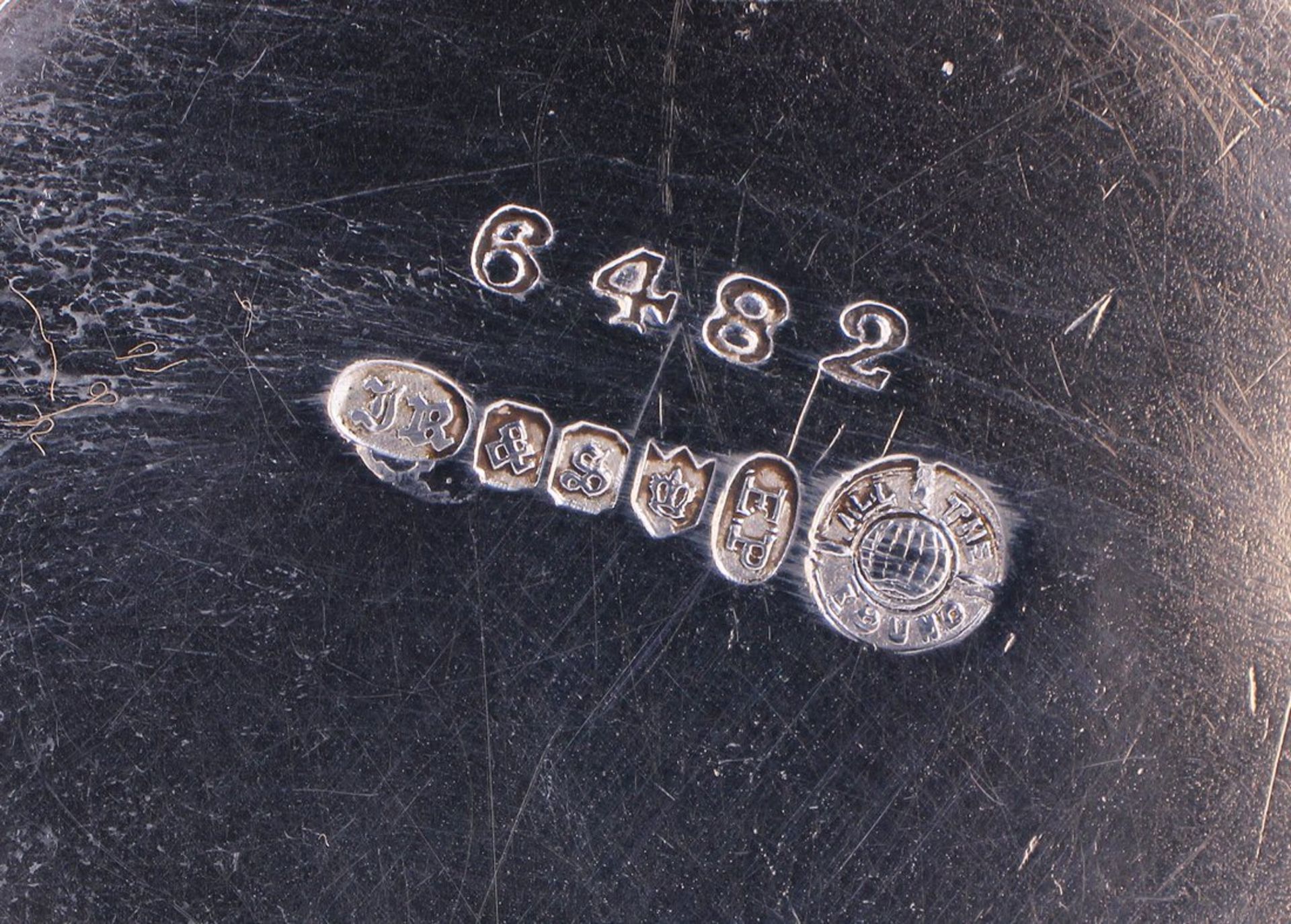 Mokka-Set auf Présentoir, Versilbert, England, Ende 19.Jh., 4-tlg.  - Bild 6 aus 7