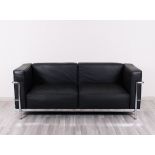 2-Sitzer Sofa "LC3", Entwurf Le Corbusier, unbekannte Ausführung, 1980er/90er Jahre 