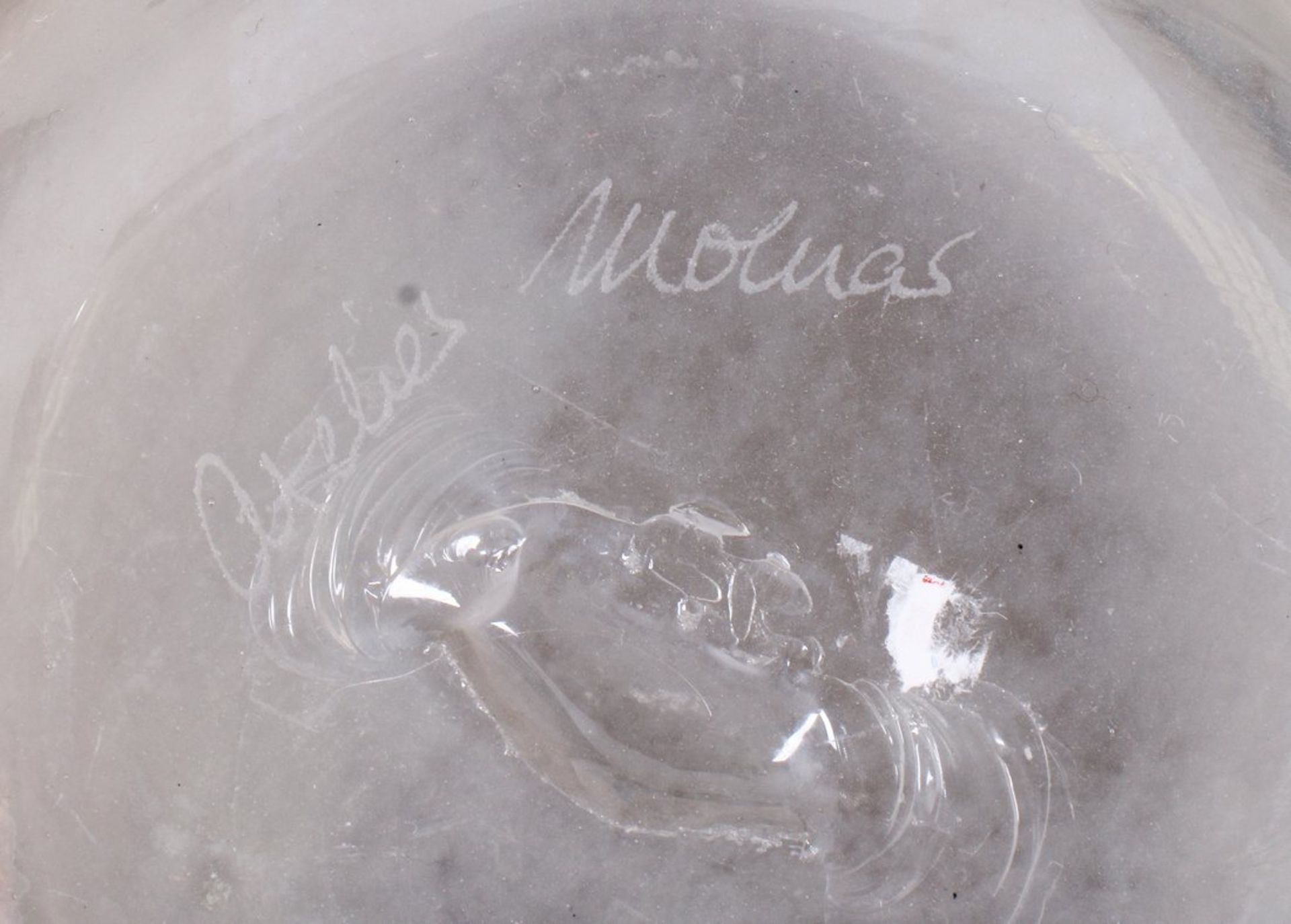 Kleine Studio-Glasschale, Entwurf Pavel Molnar, Ausführung Molnar Glas, Ende 20.Jh.  - Bild 5 aus 5