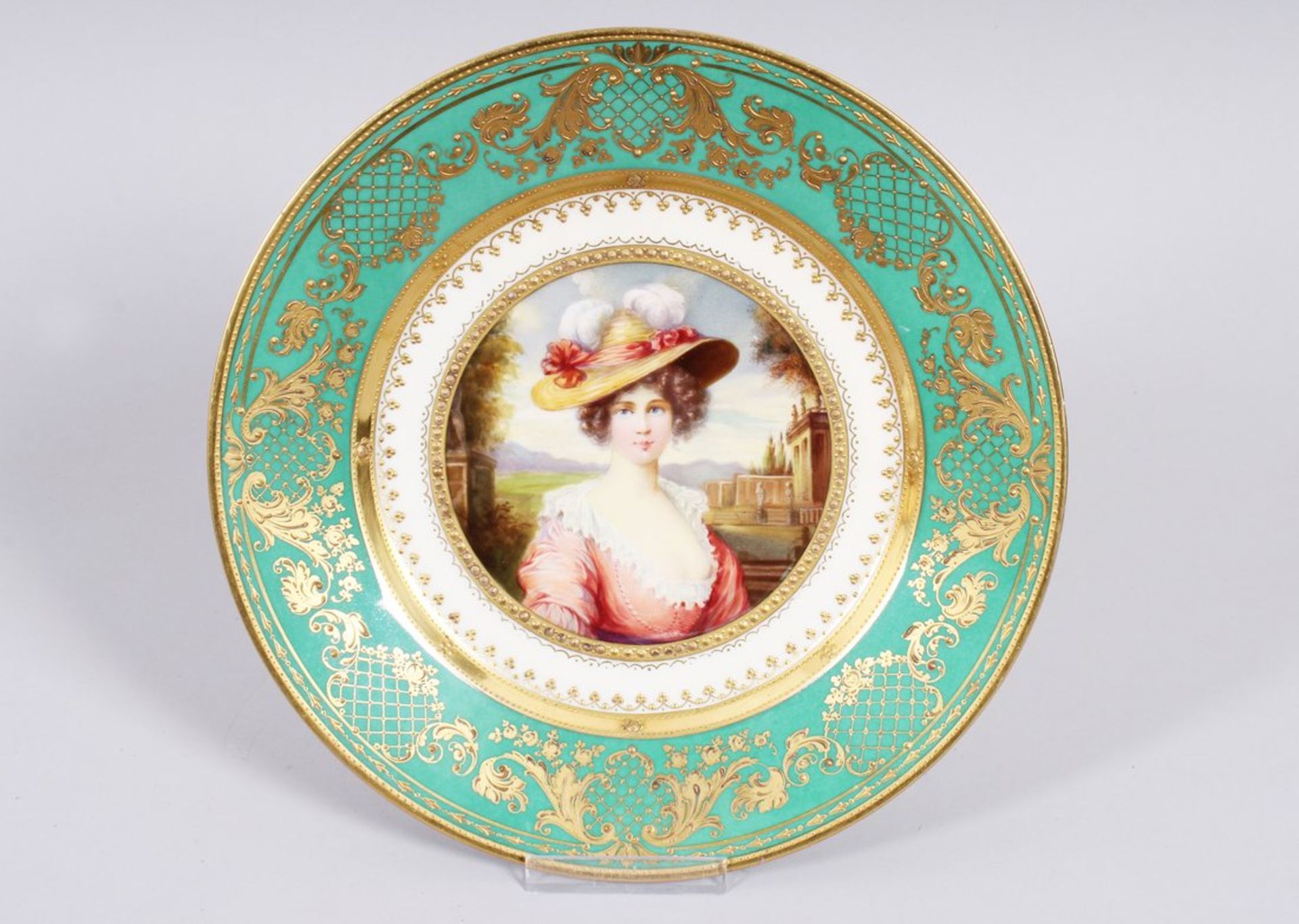 Porträt-Teller "Eleonore", wohl Thüringen, um 1900 
