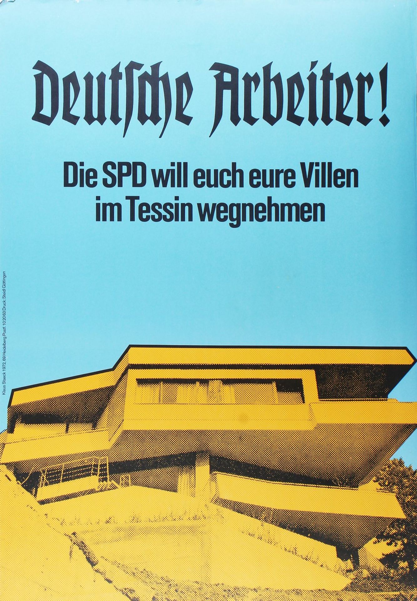 Klaus Staeck (geb. 1938, Pulsnitz), 3 Plakate 