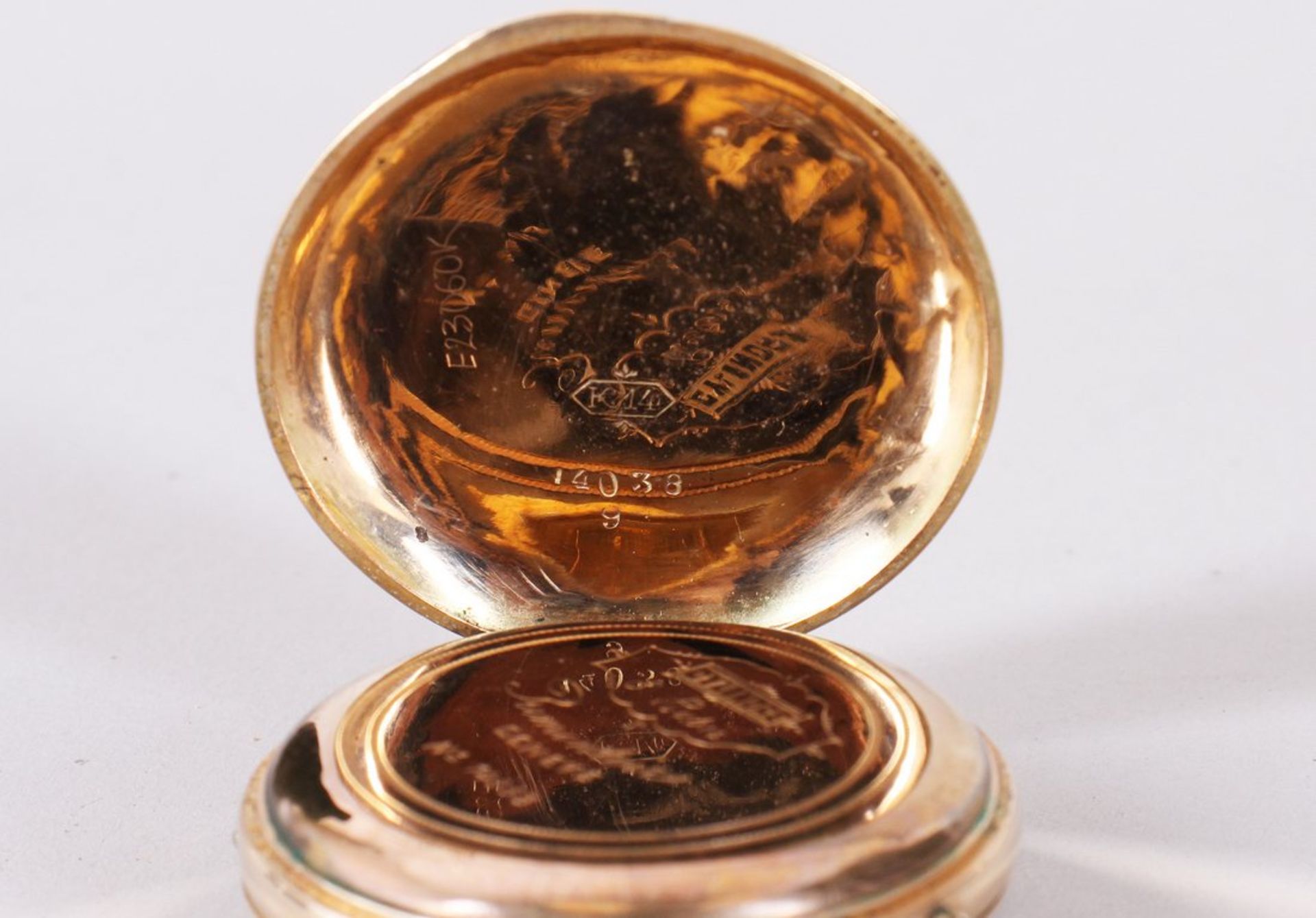 Damentaschenuhr, 585er Gelbgold, Remontoir Genève, Schweiz, um 1890-1910  - Bild 5 aus 6