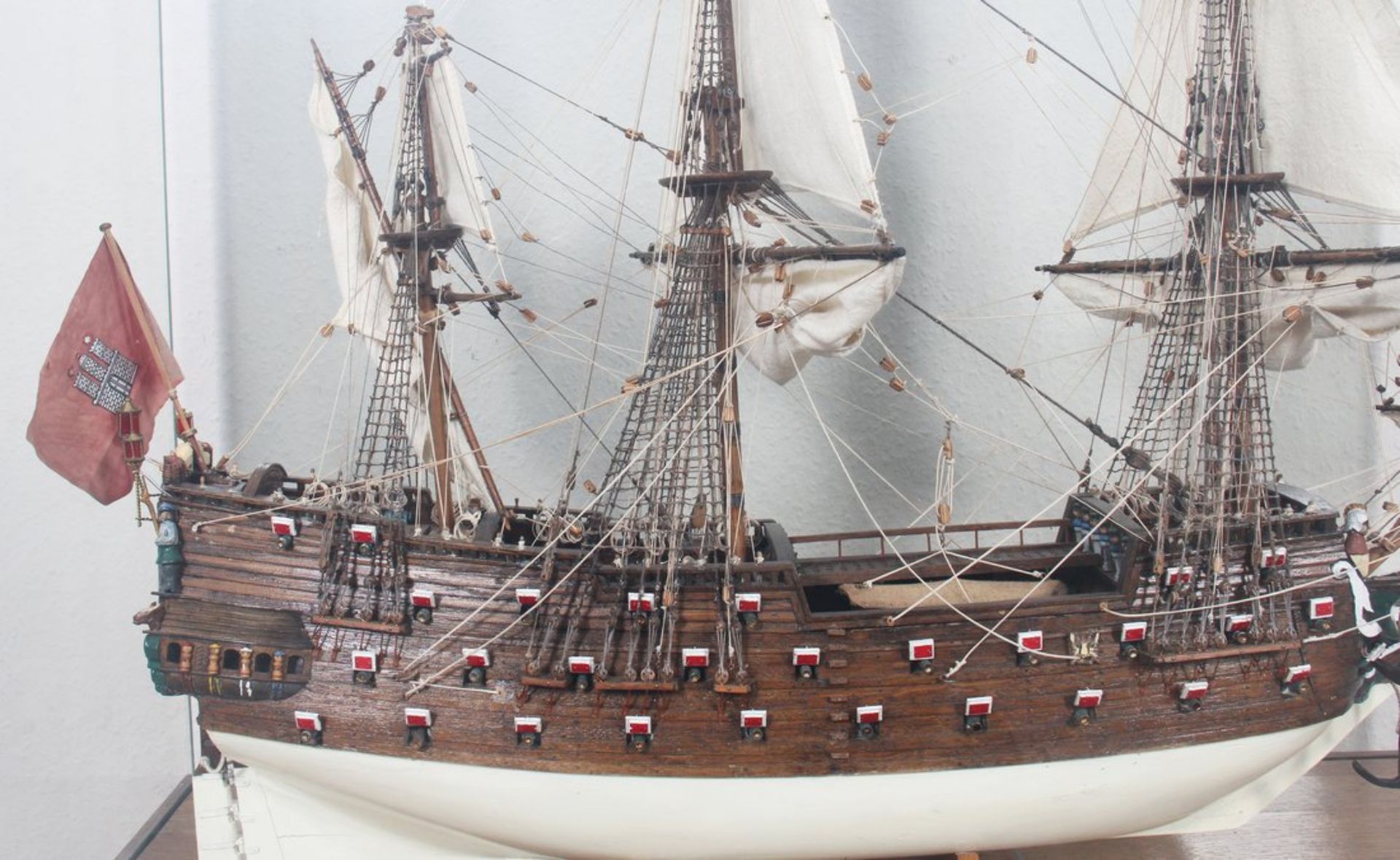 Modellschiff "Wappen von Hamburg", Gustav Ziehn (1904 - 2004, Bootsbauer)  - Bild 4 aus 7