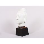 Buddha-Kopf, China, wohl späte Qing-Zeit, Blanc de Chine 