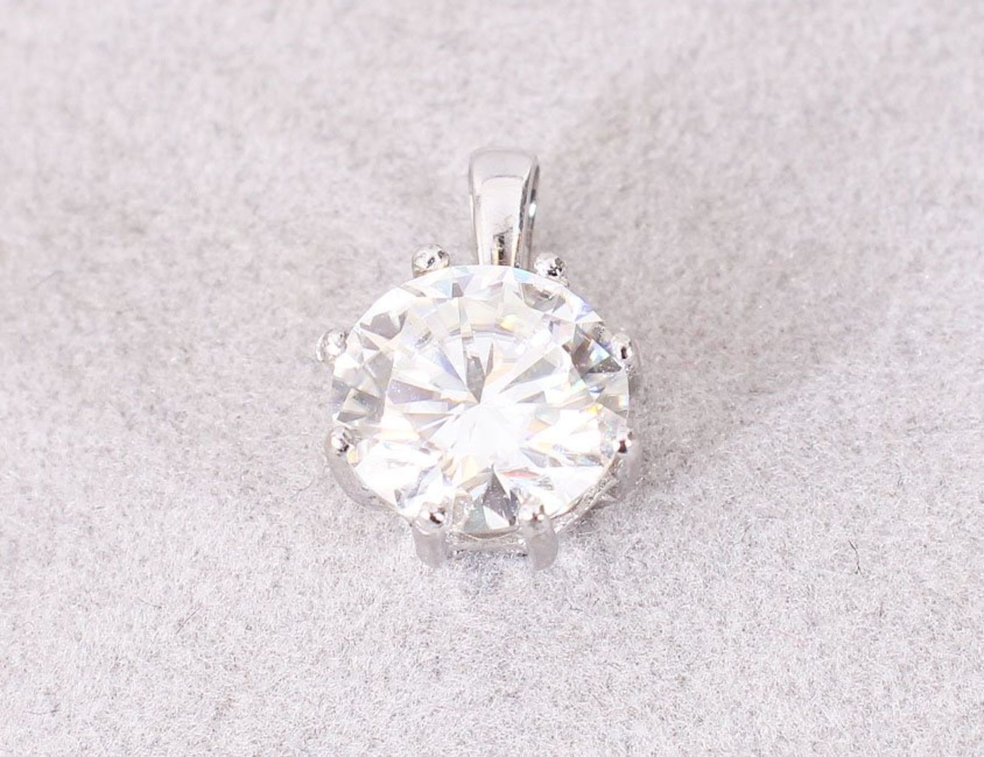Diamant-Anhänger, 585er Weißgold, 21.Jh. 