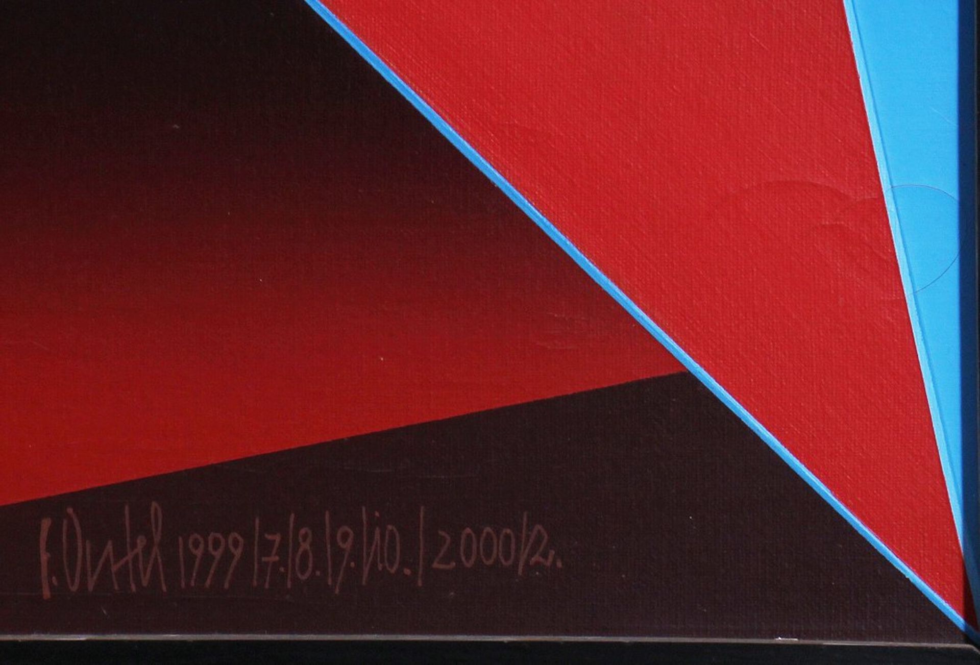 Eberhard Oertel (1937, Magdeburg - 2019, Kiel), "Fenstersturz", Acryl/Lw.  - Bild 3 aus 5