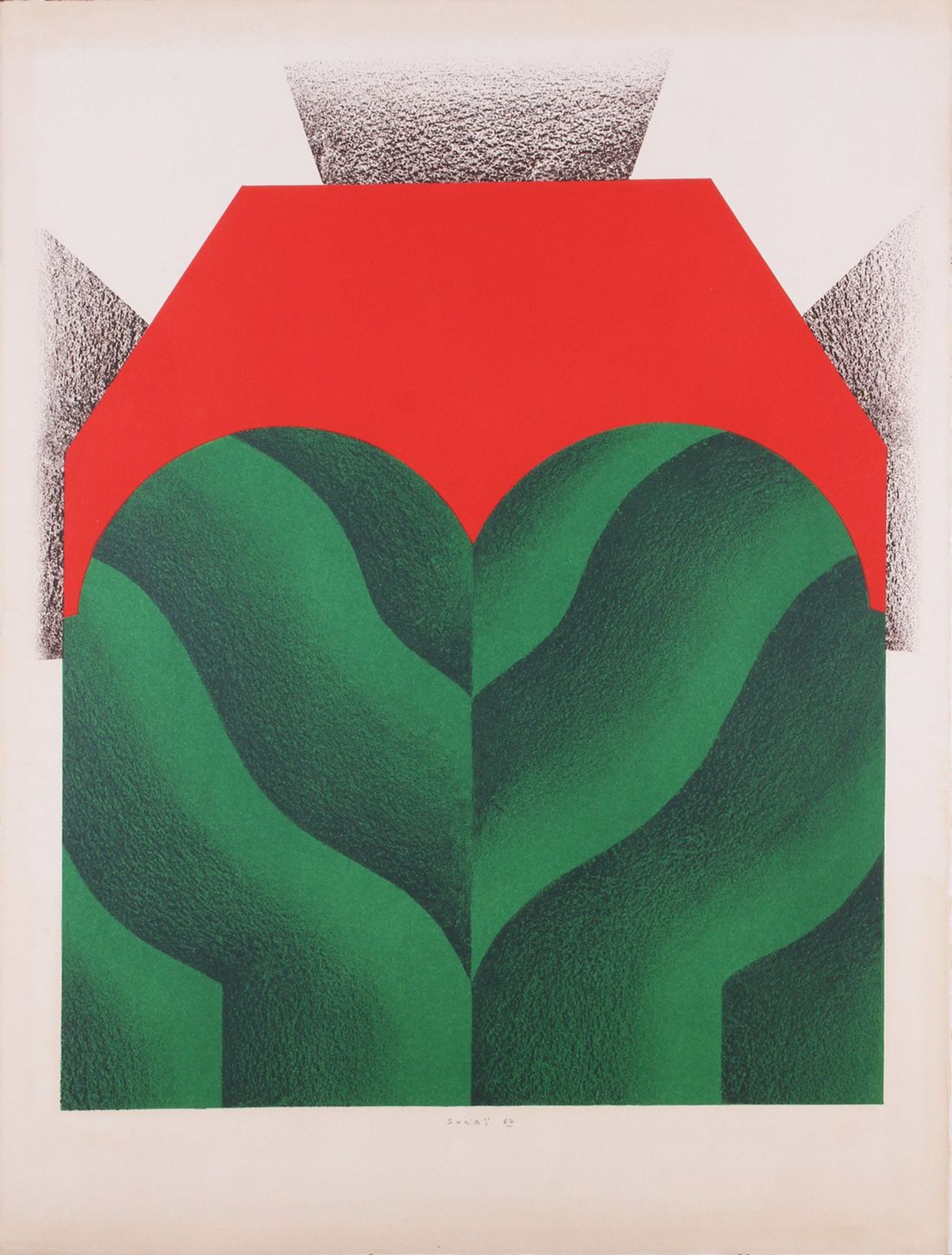 Kumi Sugai (1919, Kōbe, Japan - 1996, ebd.), "Foret au Soleil" (1967) 