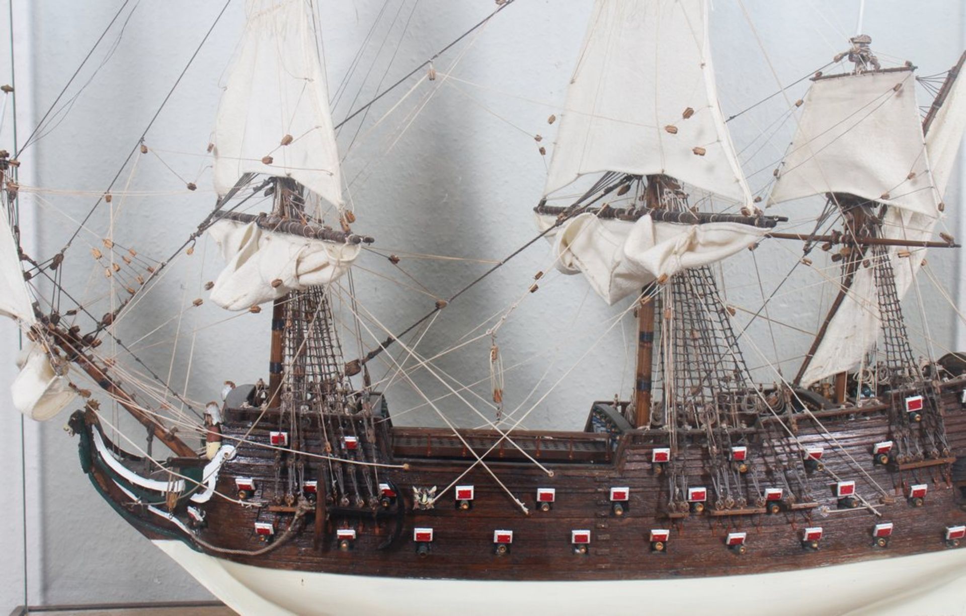 Modellschiff "Wappen von Hamburg", Gustav Ziehn (1904 - 2004, Bootsbauer)  - Bild 6 aus 7