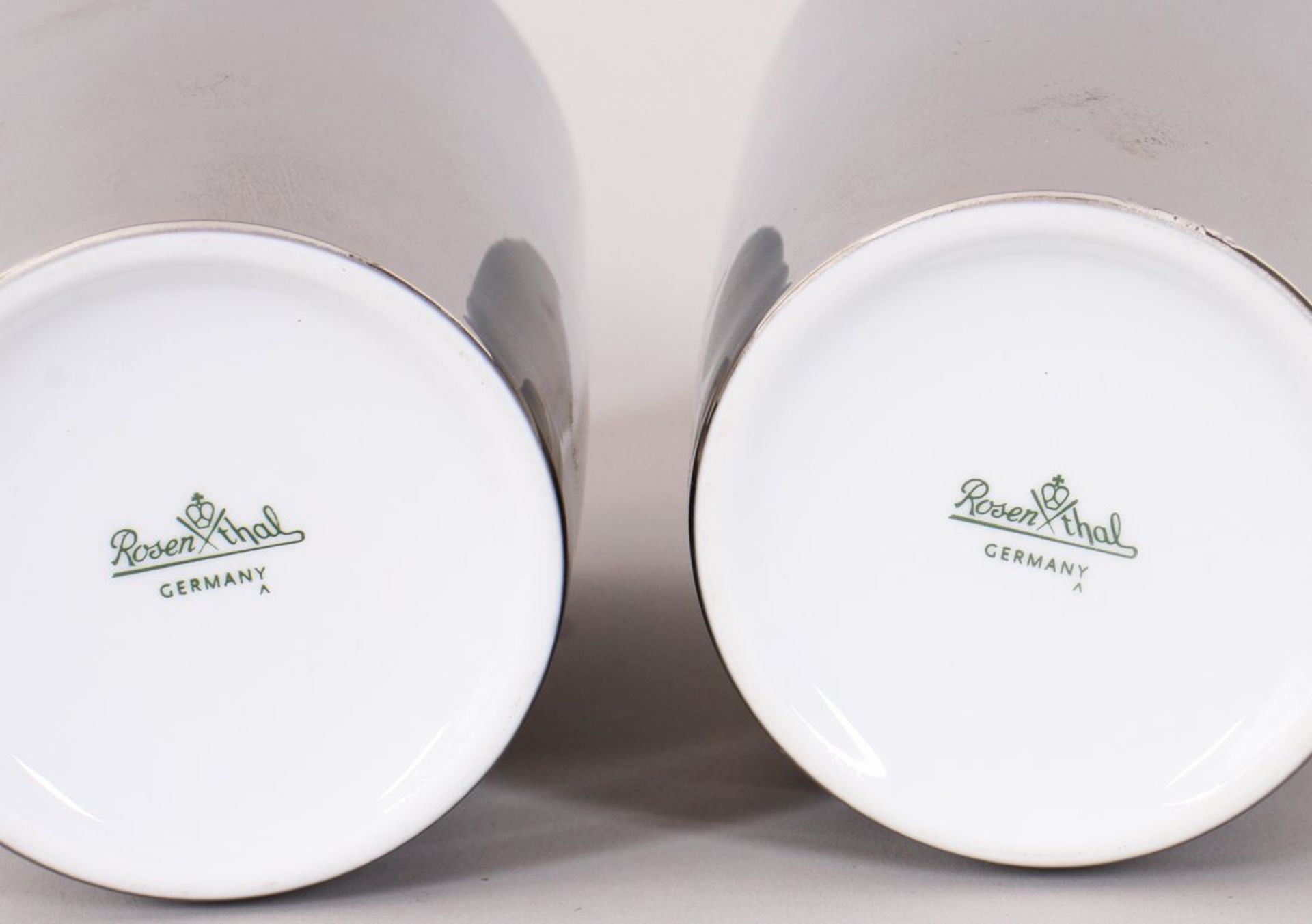 Paar große Becher, Rosenthal, Ende 20. Jh.  - Bild 3 aus 3