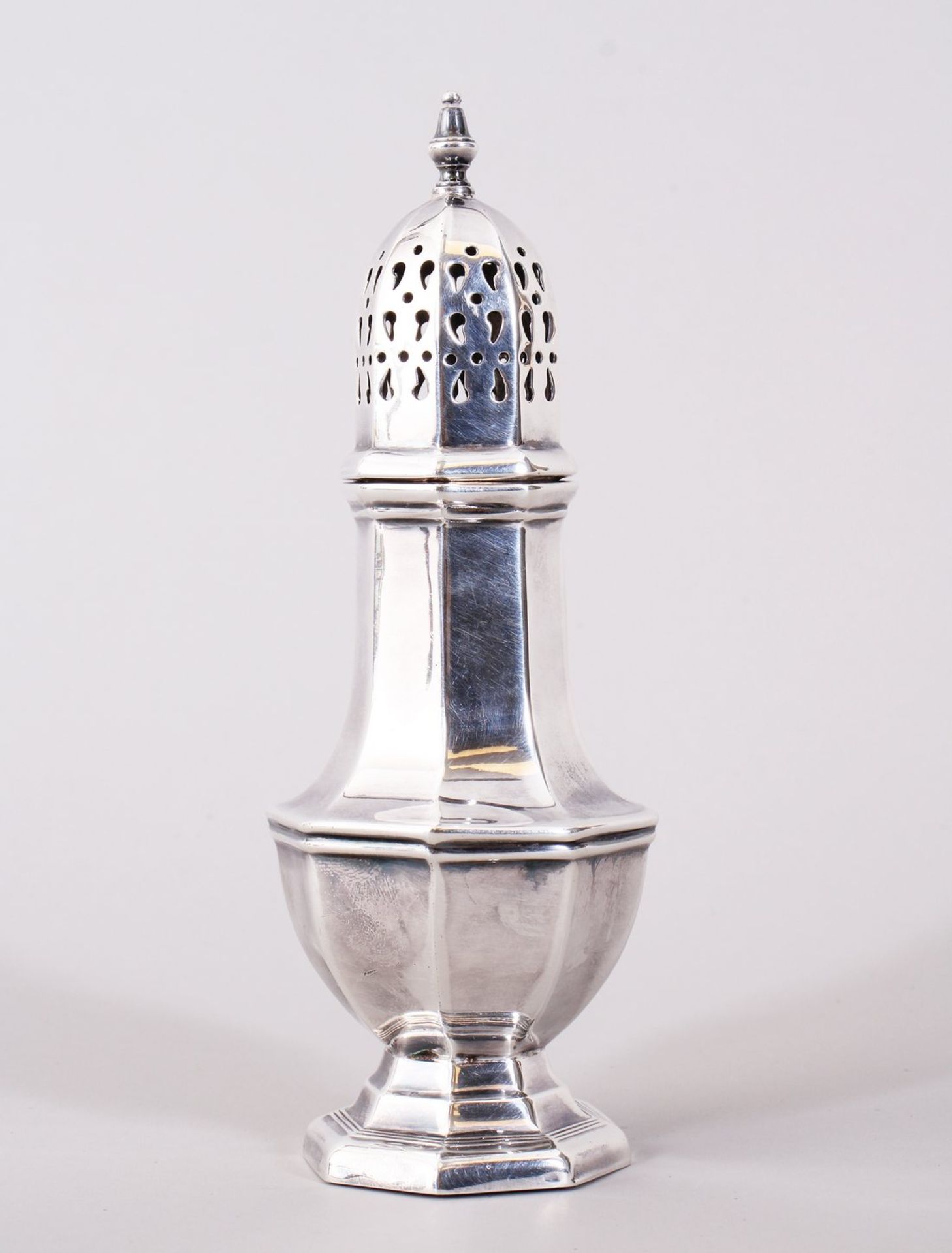 Zuckerstreuer, 925er Silber, C J Vander Ltd., London, um 1968 