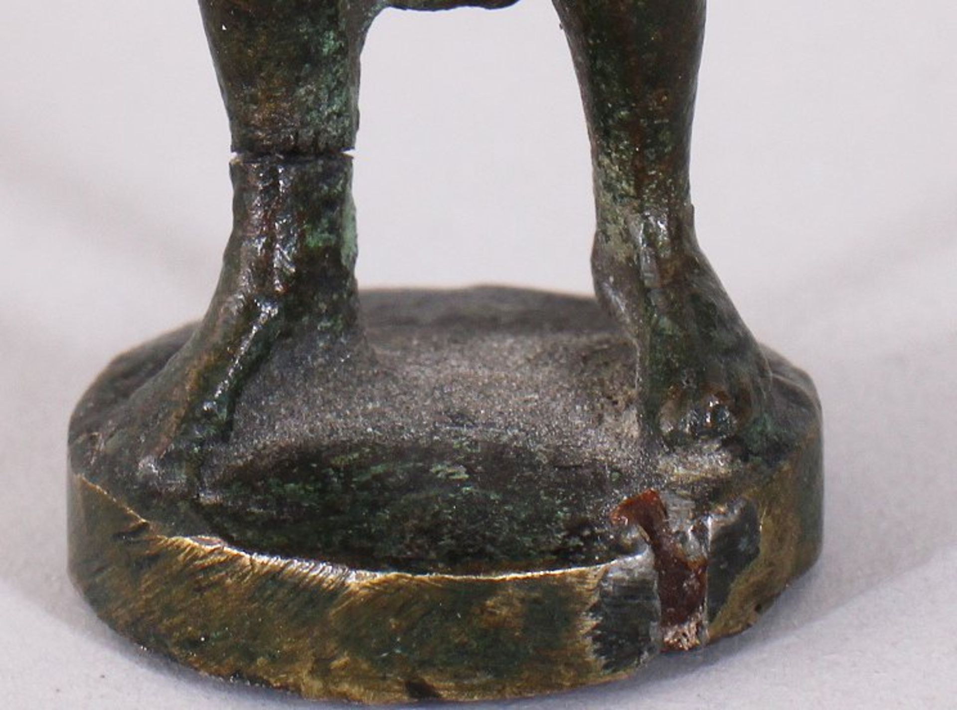 Miniatur-Bronze, wohl Italien, 19.Jh.  - Bild 4 aus 4