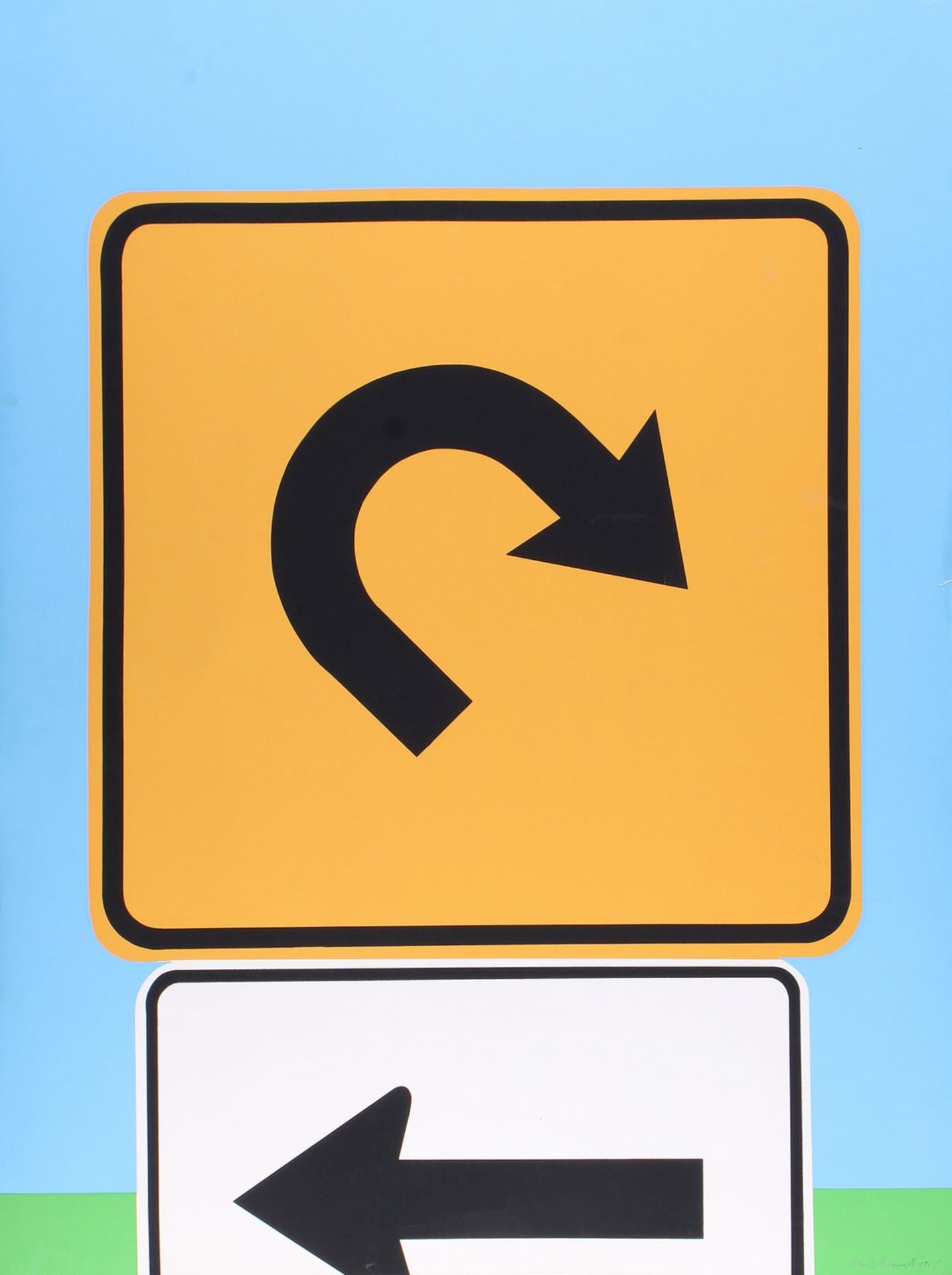 Allan D'Arcangelo (1930, Buffalo, New York - 1998, New York City), "Landscapes III" (1965) 