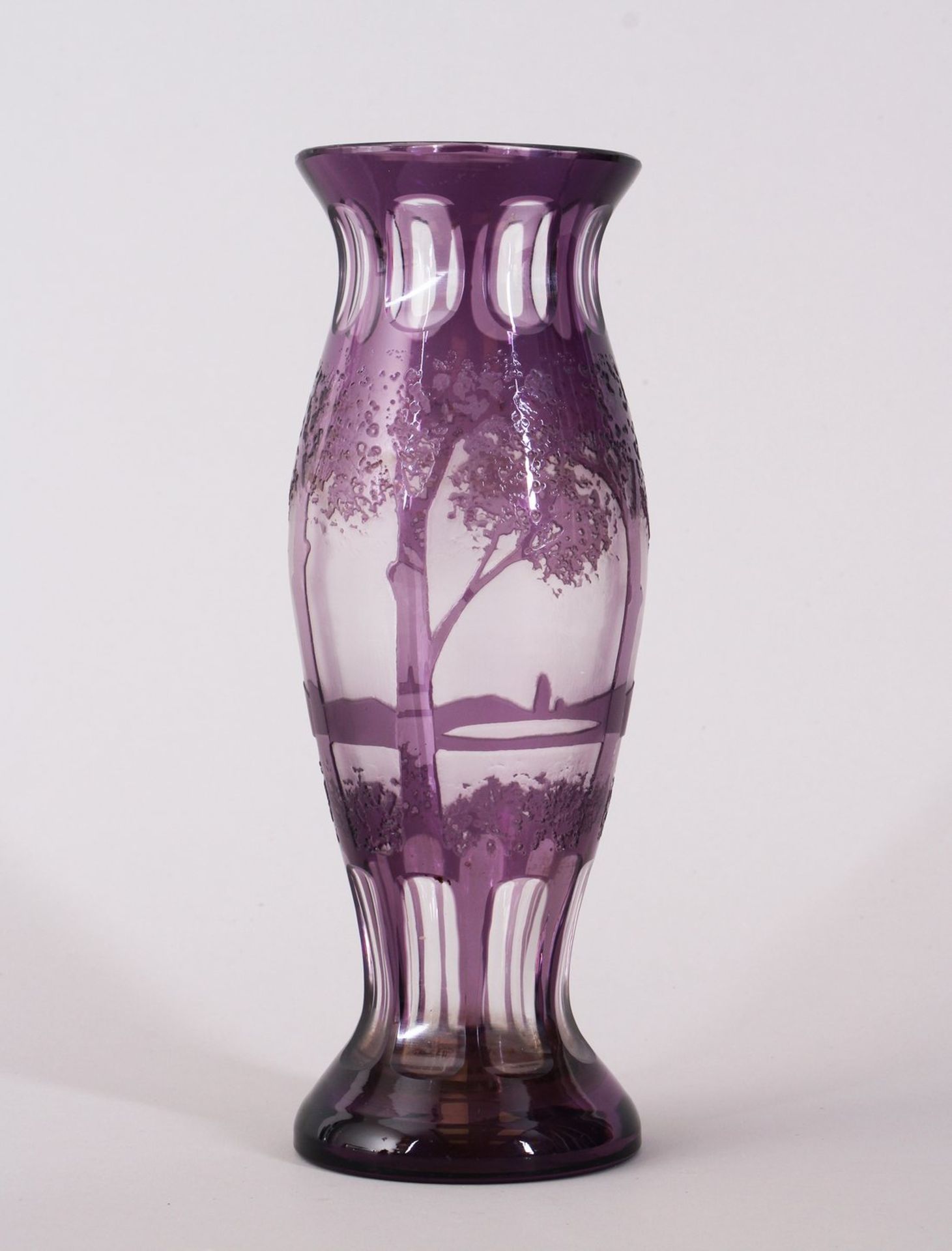 Jugendstil-Vase, wohl Böhmen, um 1900/10 