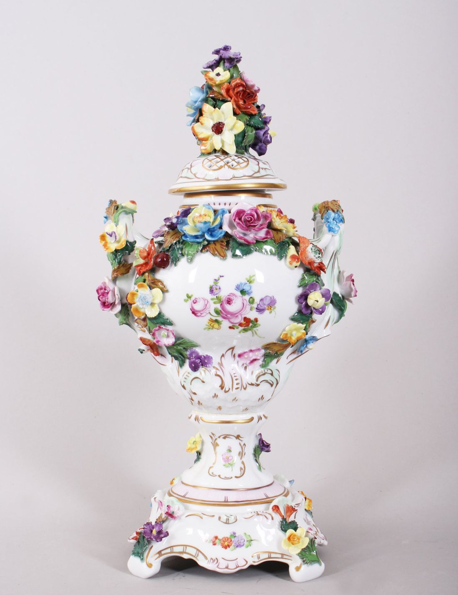 Deckelvase, Potschappel, Dresden, 20.Jh.  - Bild 4 aus 6