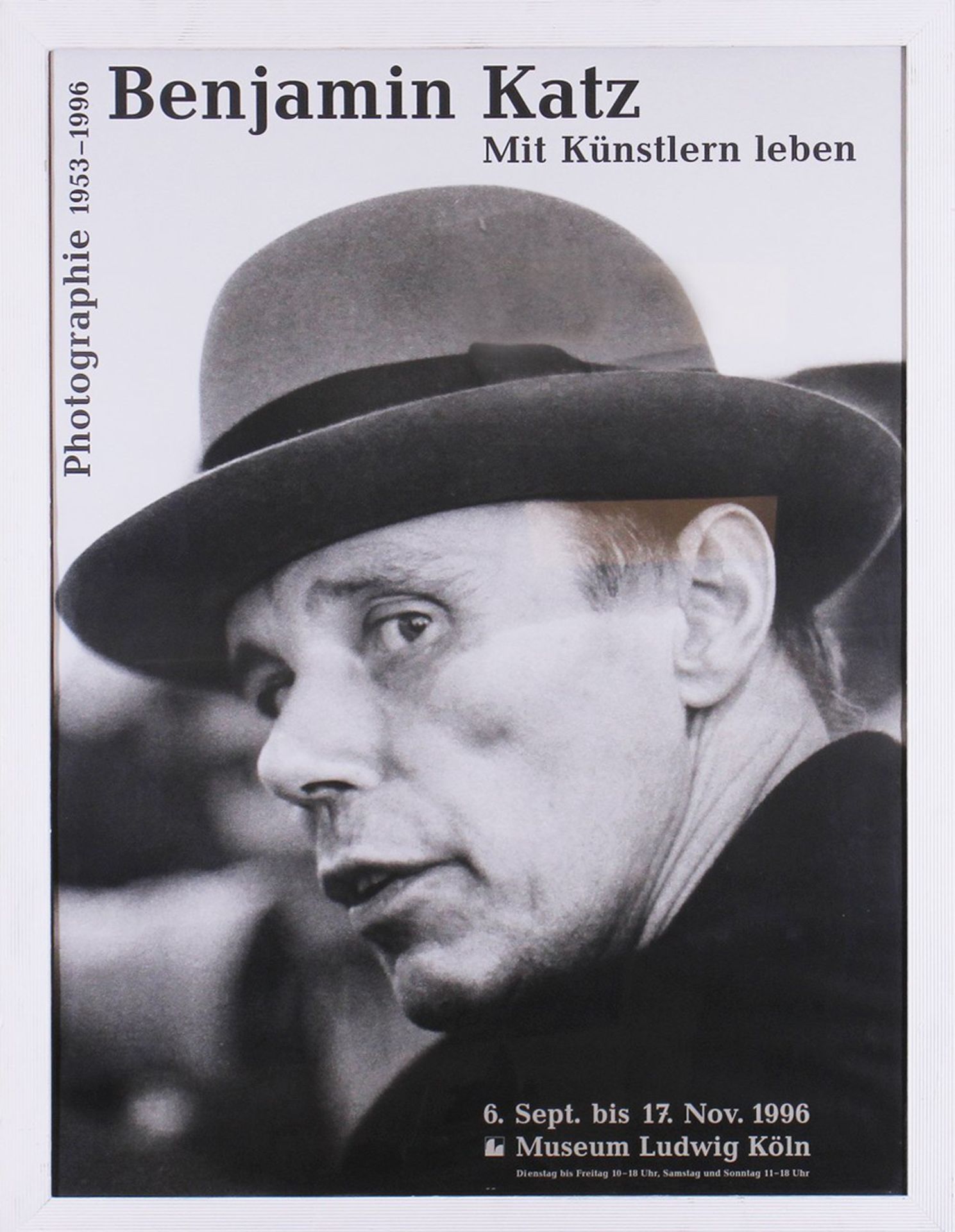 Benjamin Katz (geb. 1939, Antwerpen), Ausstellungsplakat "Benjamin Katz - mit Künstlern leben - Pho