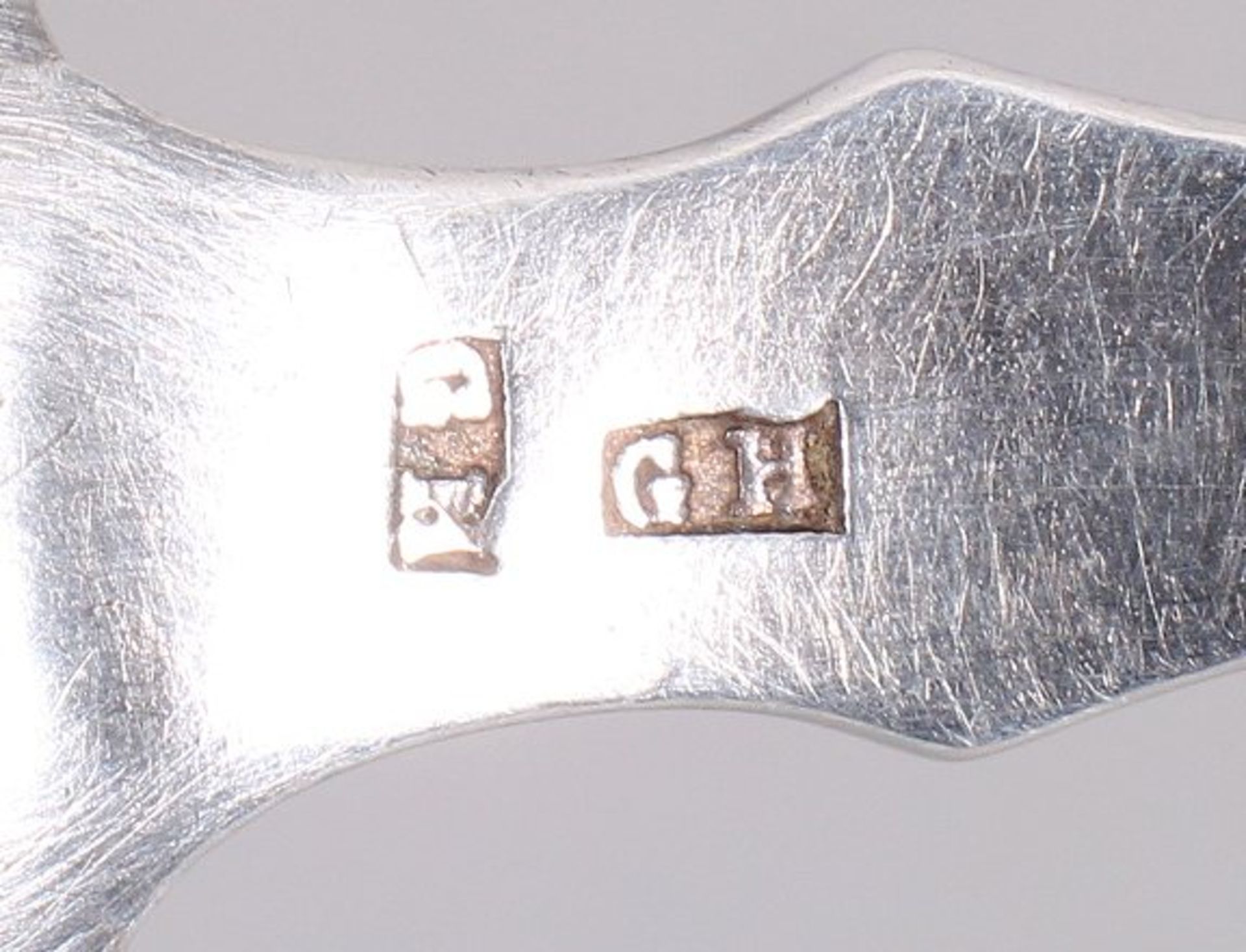 Zierlöffel, Silber, wohl deutsch, 19.Jh.  - Bild 3 aus 3