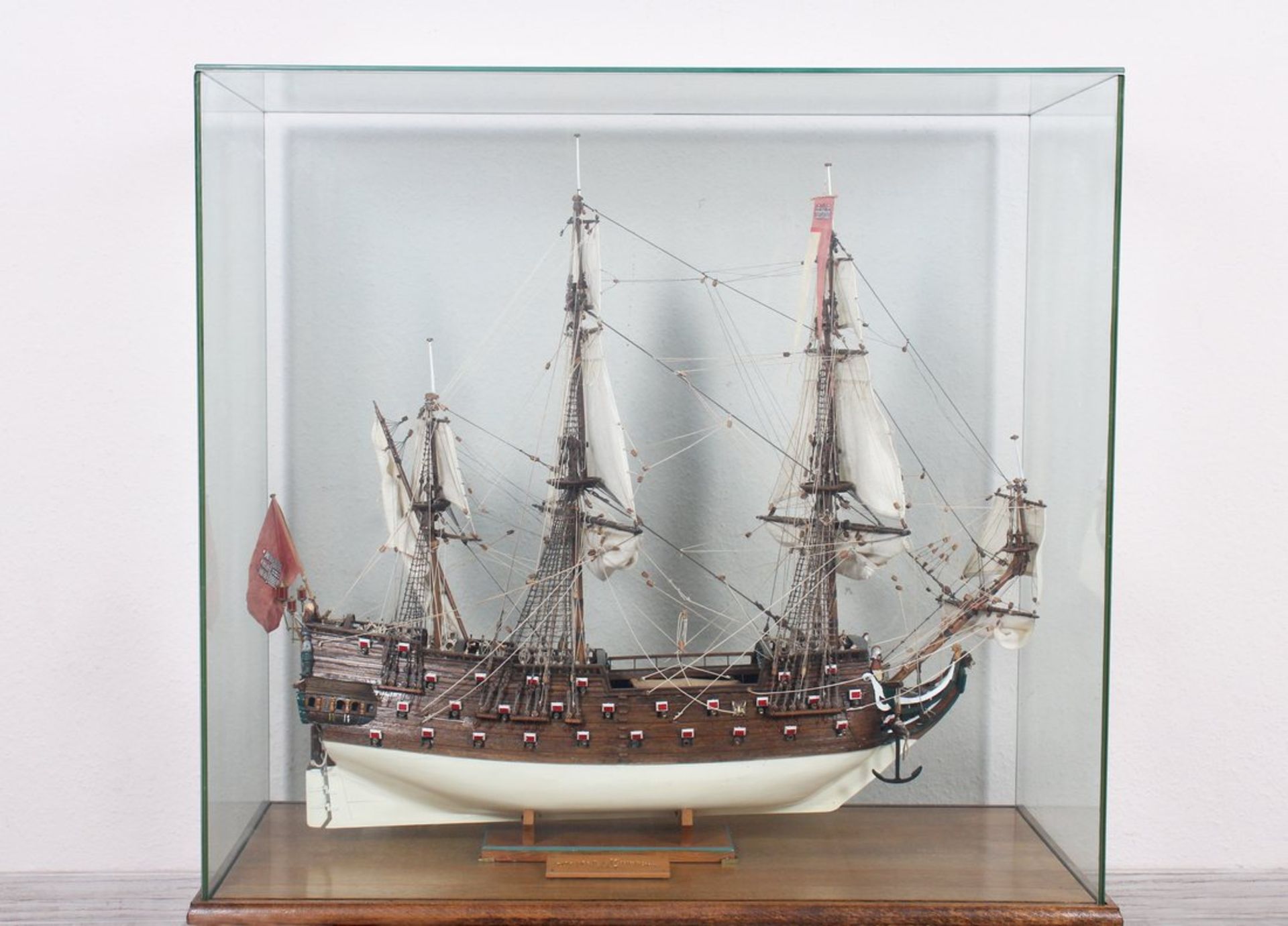 Modellschiff "Wappen von Hamburg", Gustav Ziehn (1904 - 2004, Bootsbauer) 