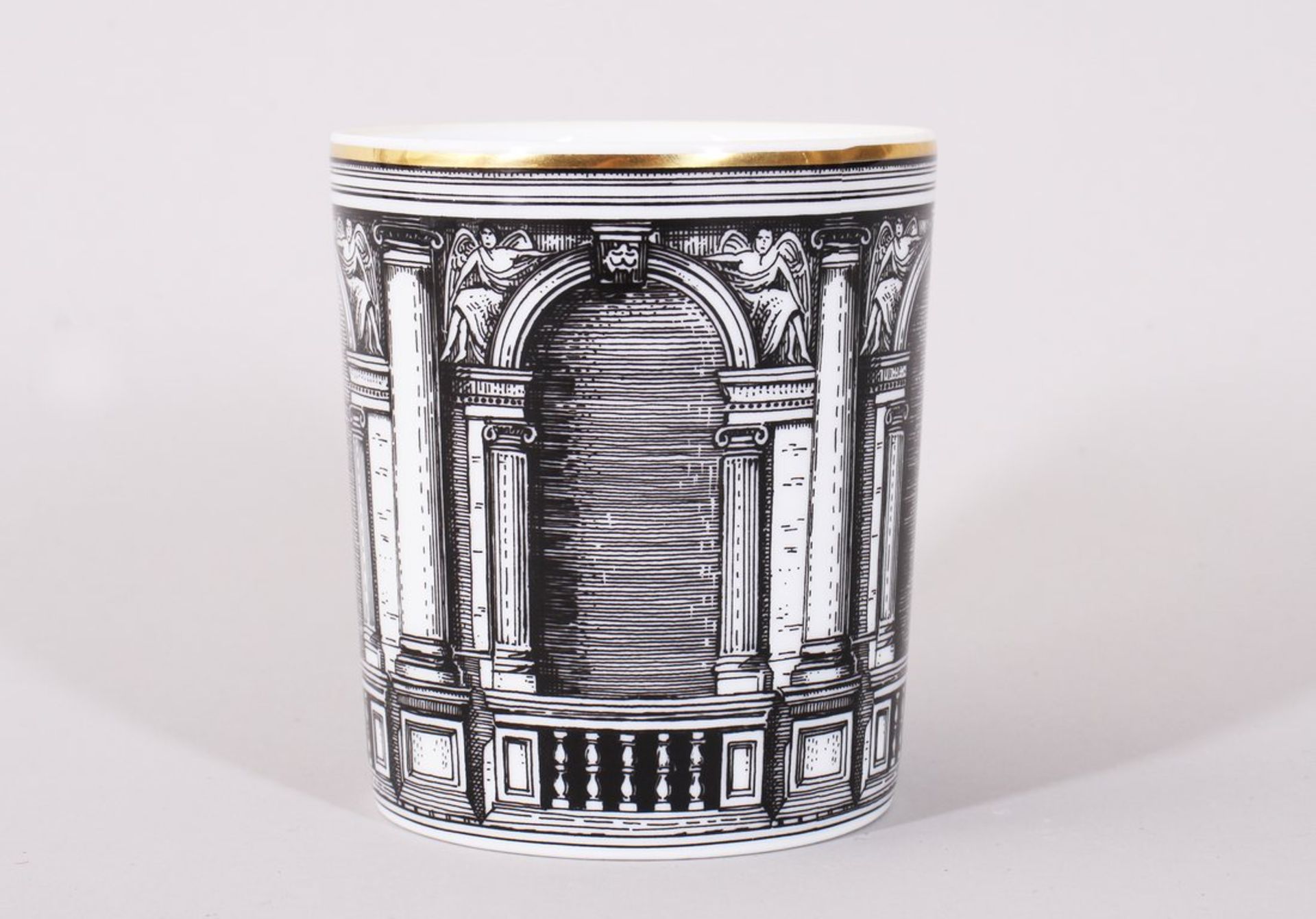 Becher "Palladiana", Entwurf Piero Fornasetti (Dekor), Ausführung Rosenthal, 1990er Jahre 