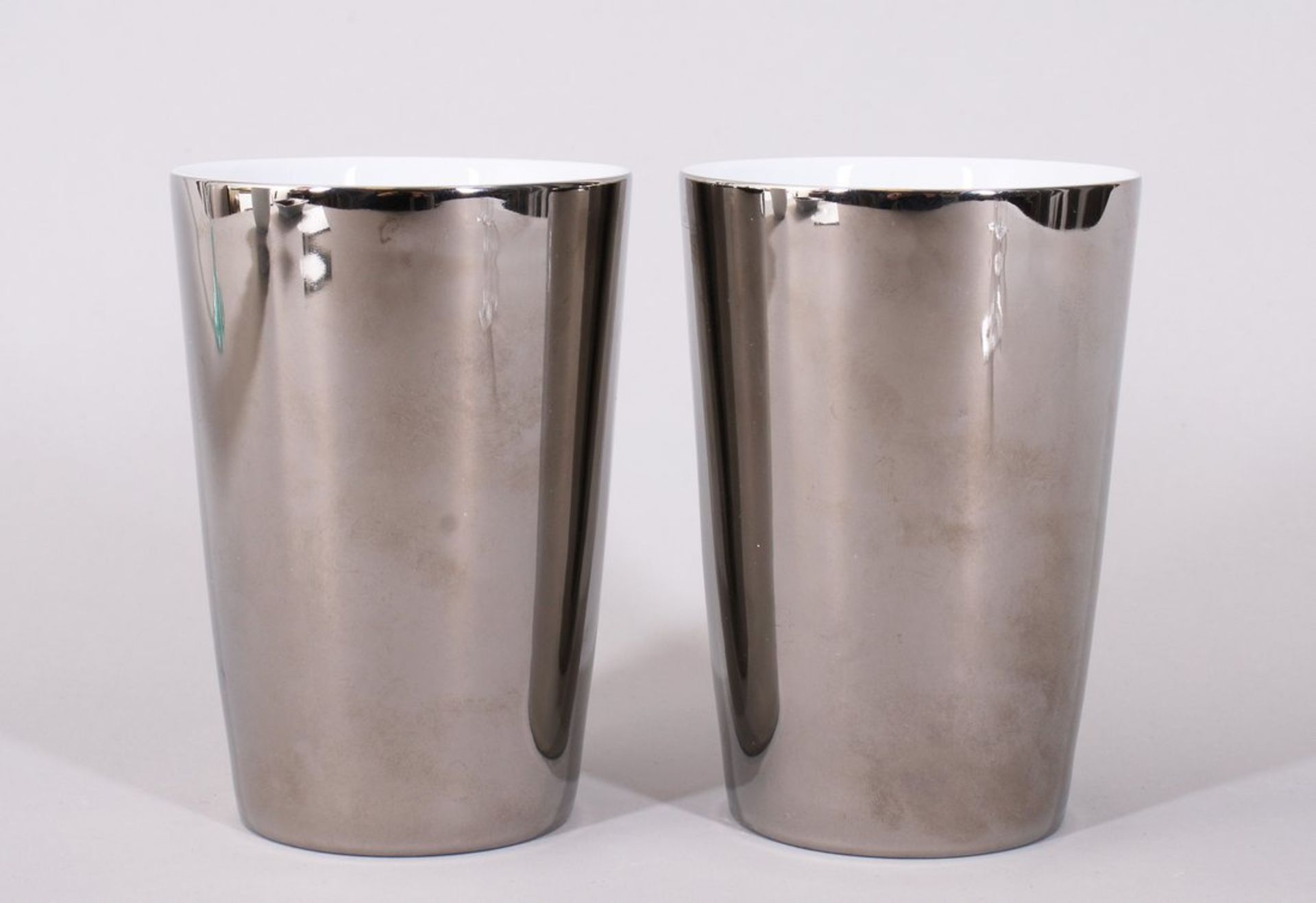Paar große Becher, Rosenthal, Ende 20. Jh. 