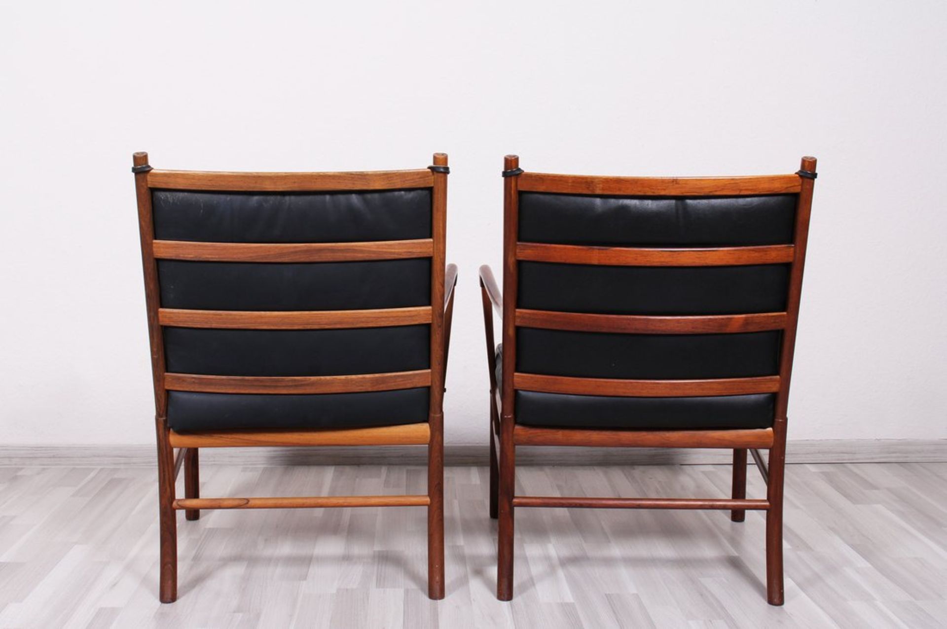 Paar "Colonial Chair PJ 149" Armlehnsessel, Entwurf Ole Wanscher für Poul Jeppesen, um 1950/59  - Bild 3 aus 14