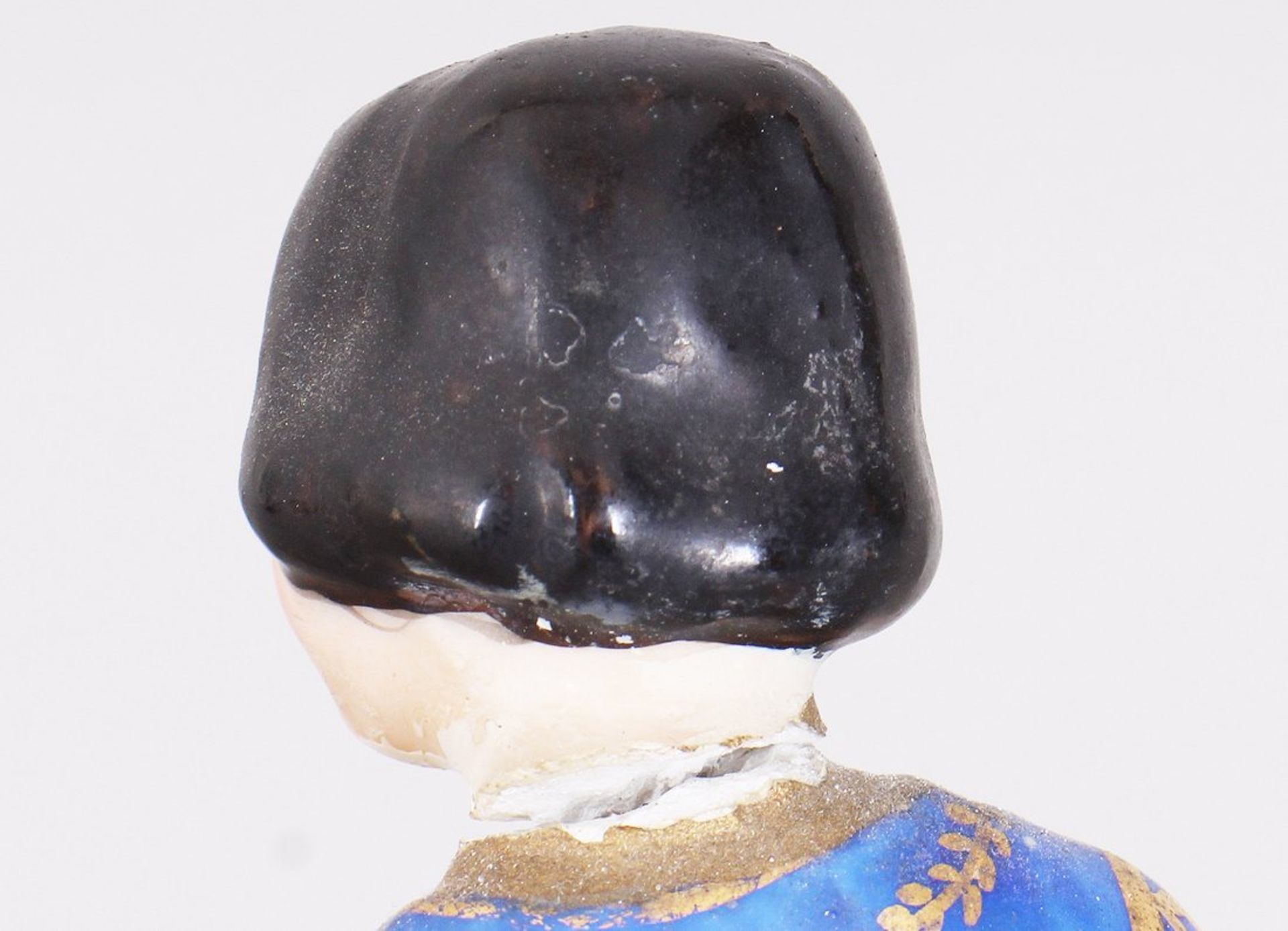 Kaminuhr "Fischerpaar", wohl Thüringen, 1. Hälfte 19.Jh.  - Bild 5 aus 8