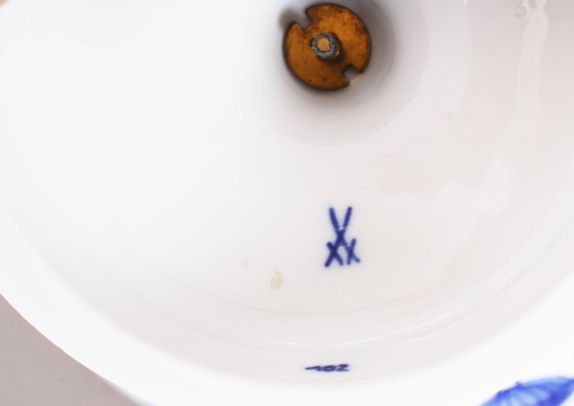 Konvolut Durchbruchporzellan, Meissen, Dekor "Zwiebelmuster", Fertigung nach 1972  - Bild 5 aus 6