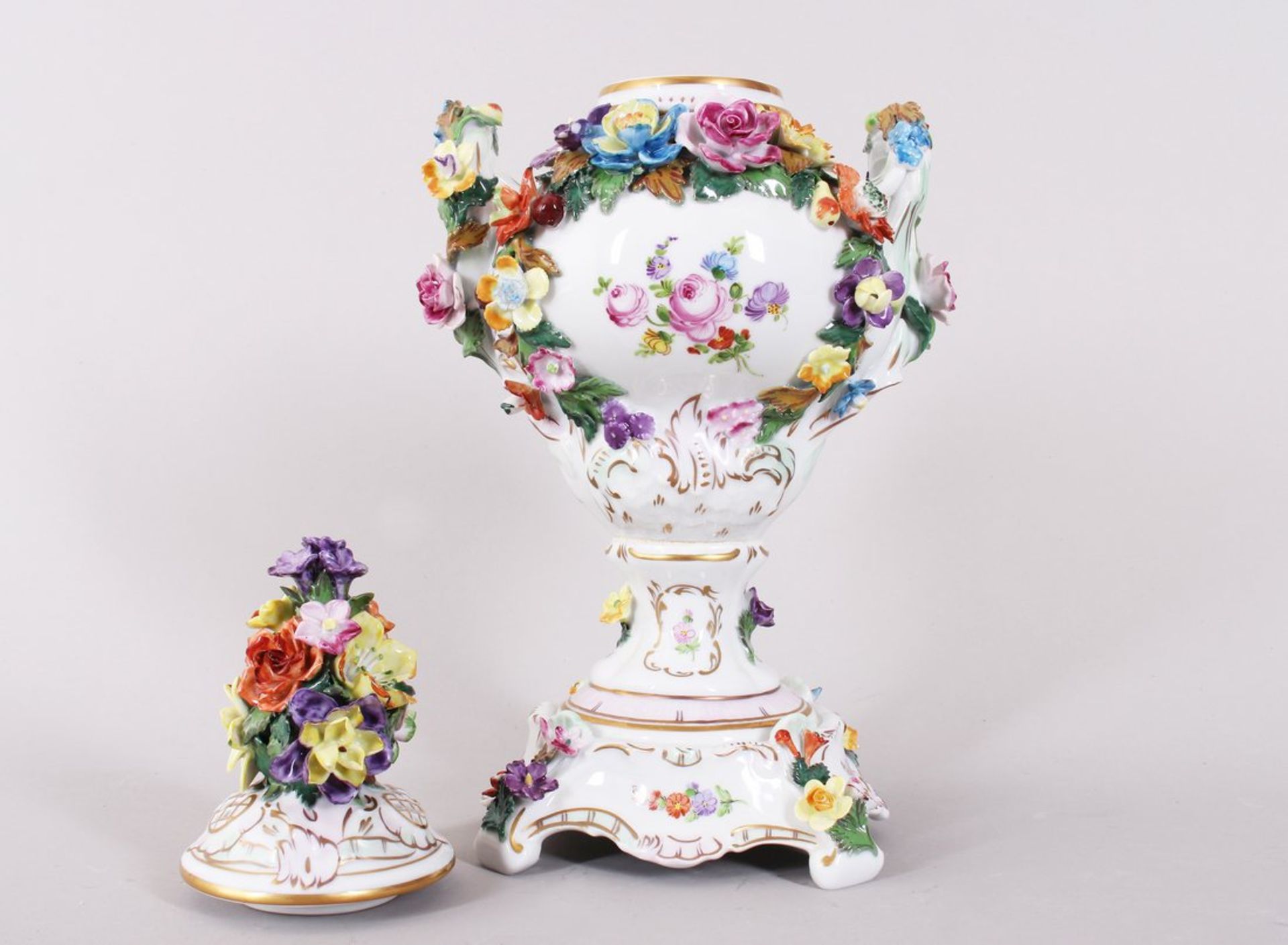 Deckelvase, Potschappel, Dresden, 20.Jh.  - Bild 5 aus 6