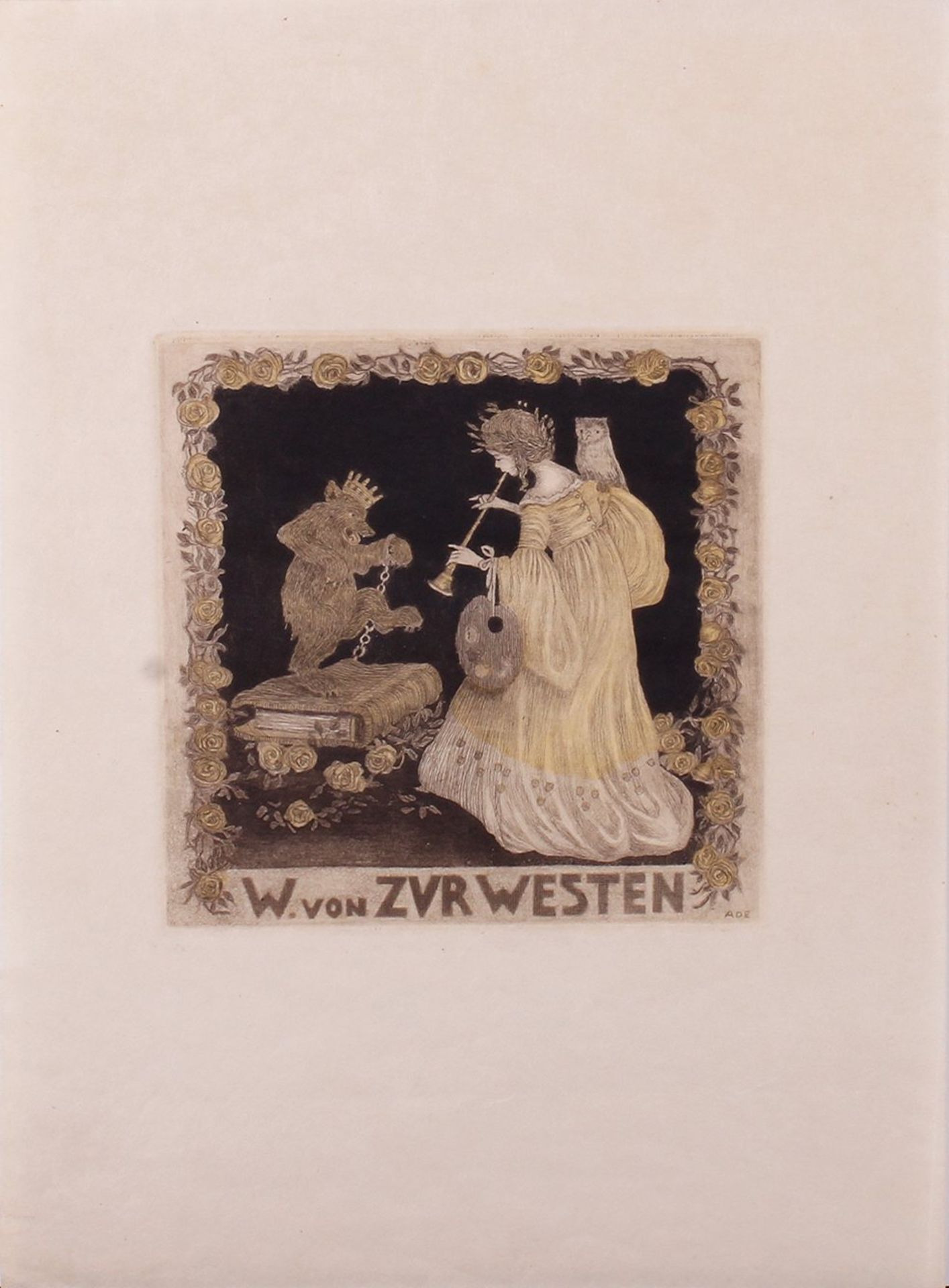 Exlibris von Walter von Zur Westen 