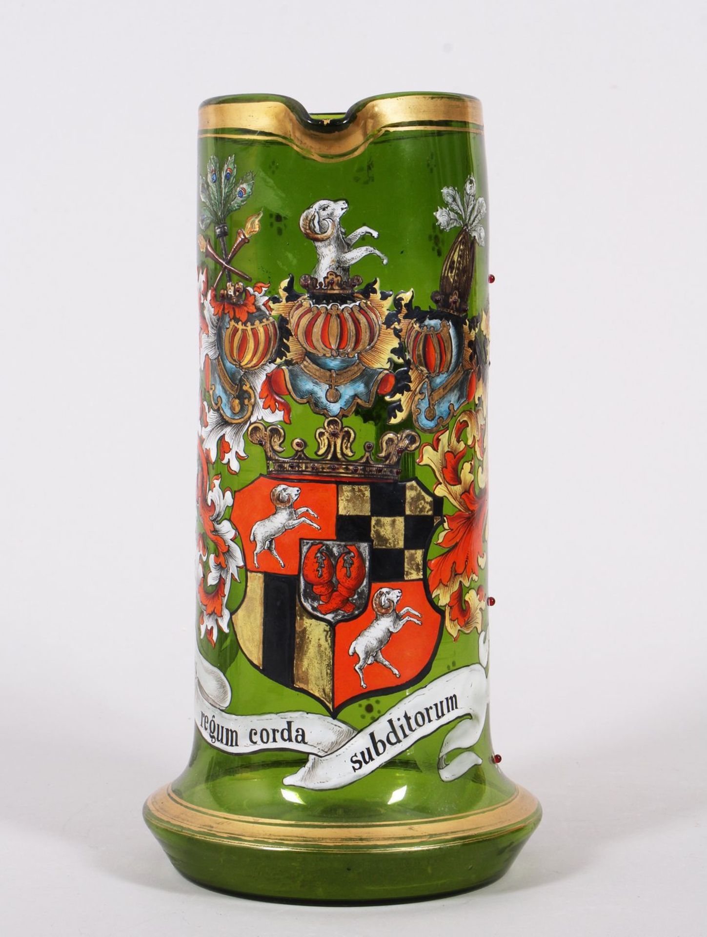 Großer Wappen-Krug, deutsch, 19.Jh.  - Bild 2 aus 5