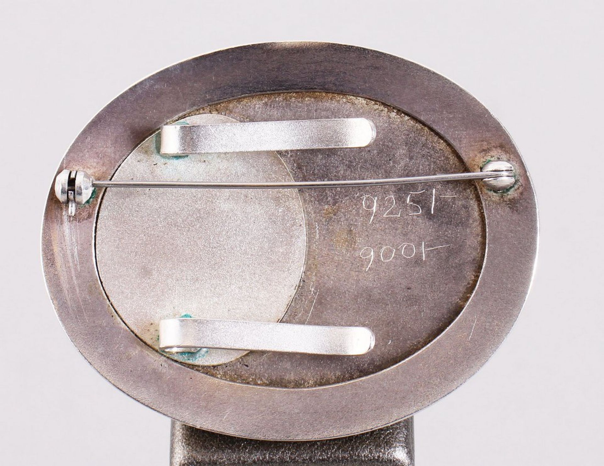 Brosche/Tuchhalter, 925er Silber/900er Gold, 21.Jh.  - Bild 4 aus 5