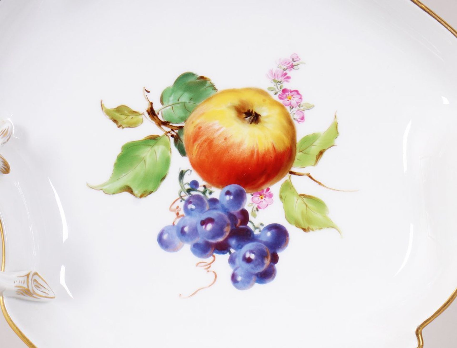 Blattschale, Meissen, Früchtedekor, 20.Jh.  - Bild 2 aus 4