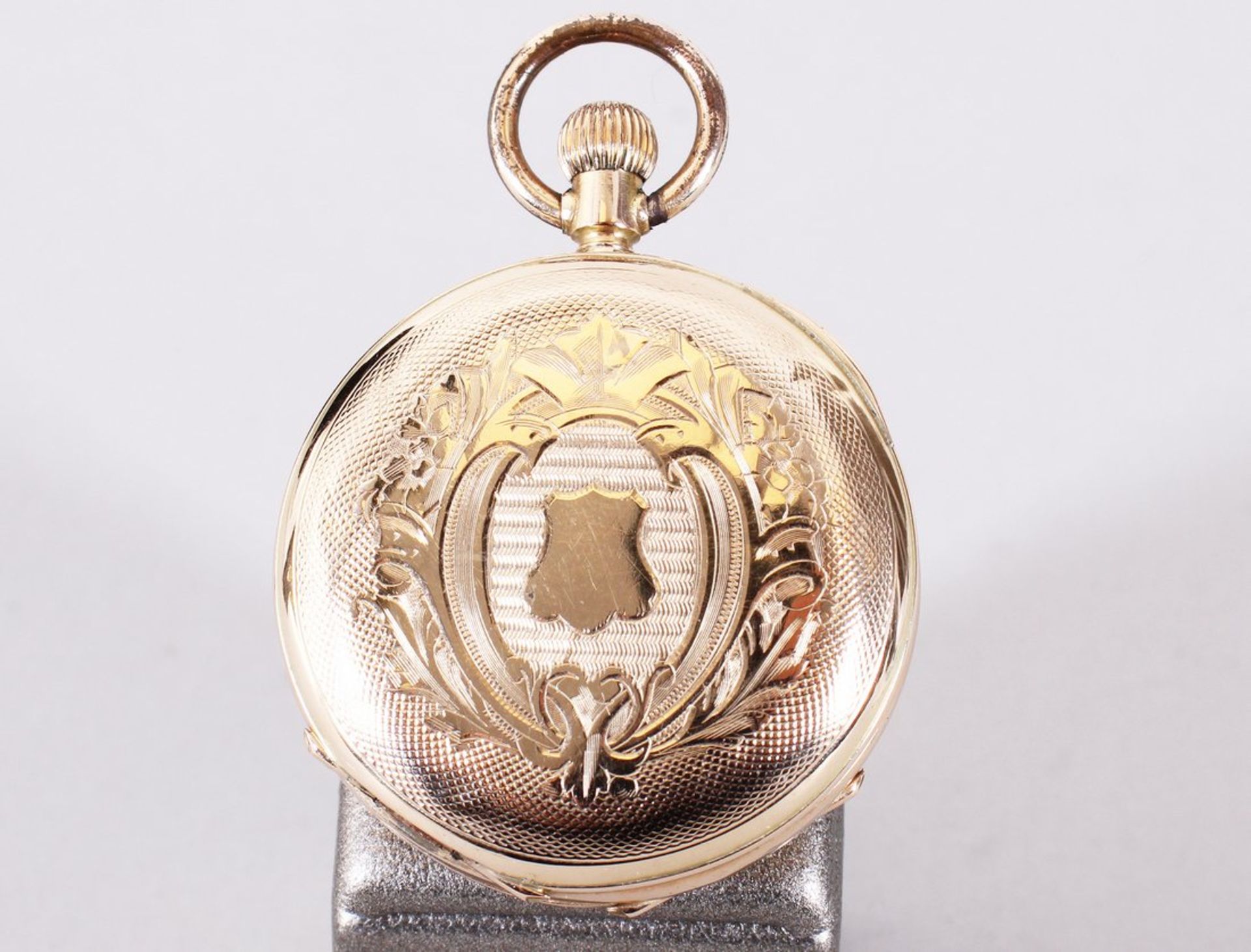 Damentaschenuhr, 585er Gelbgold, Remontoir Genève, Schweiz, um 1890-1910  - Bild 6 aus 6