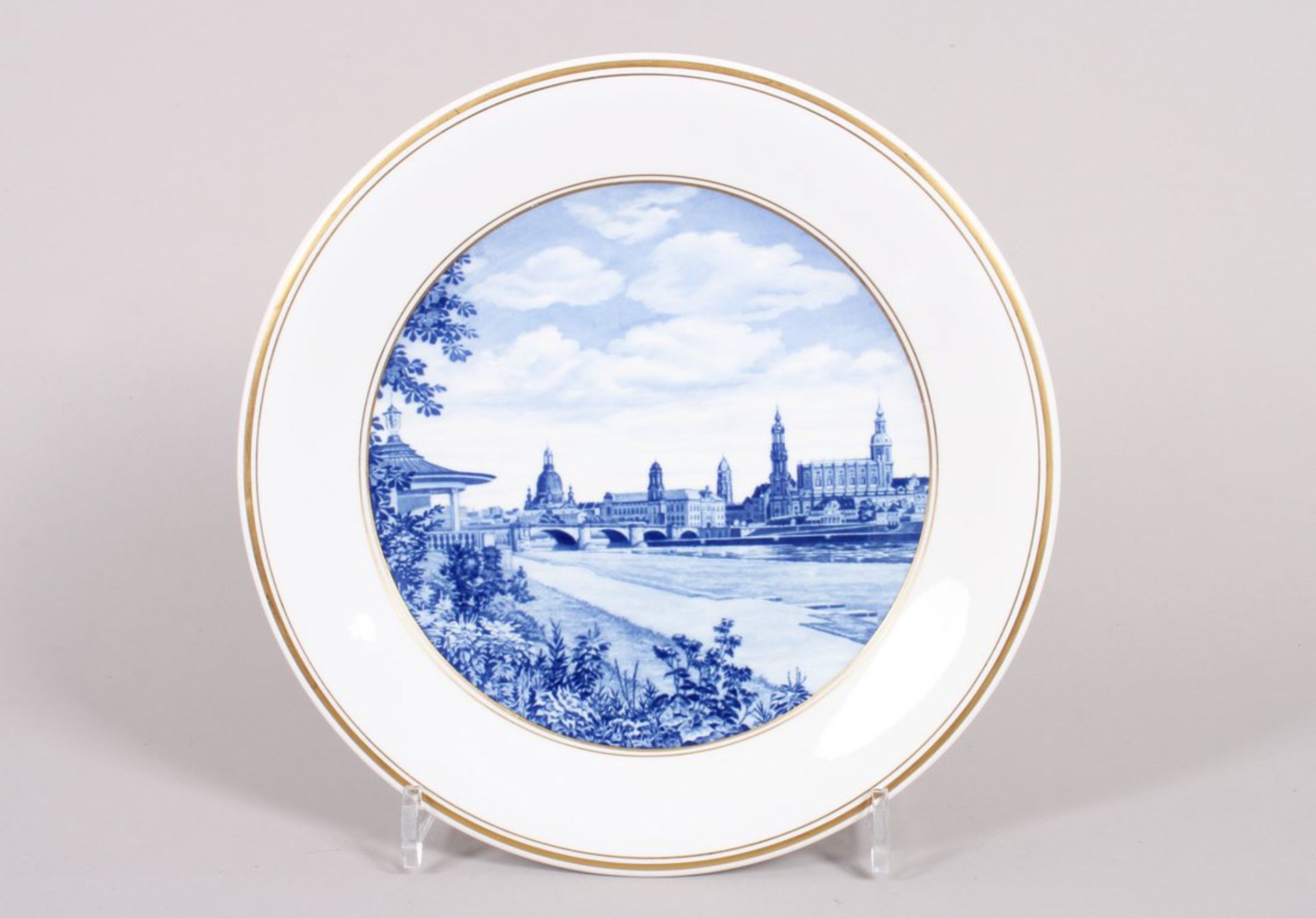 Ansichtenteller "Dresden", Meissen, 20.Jh. 
