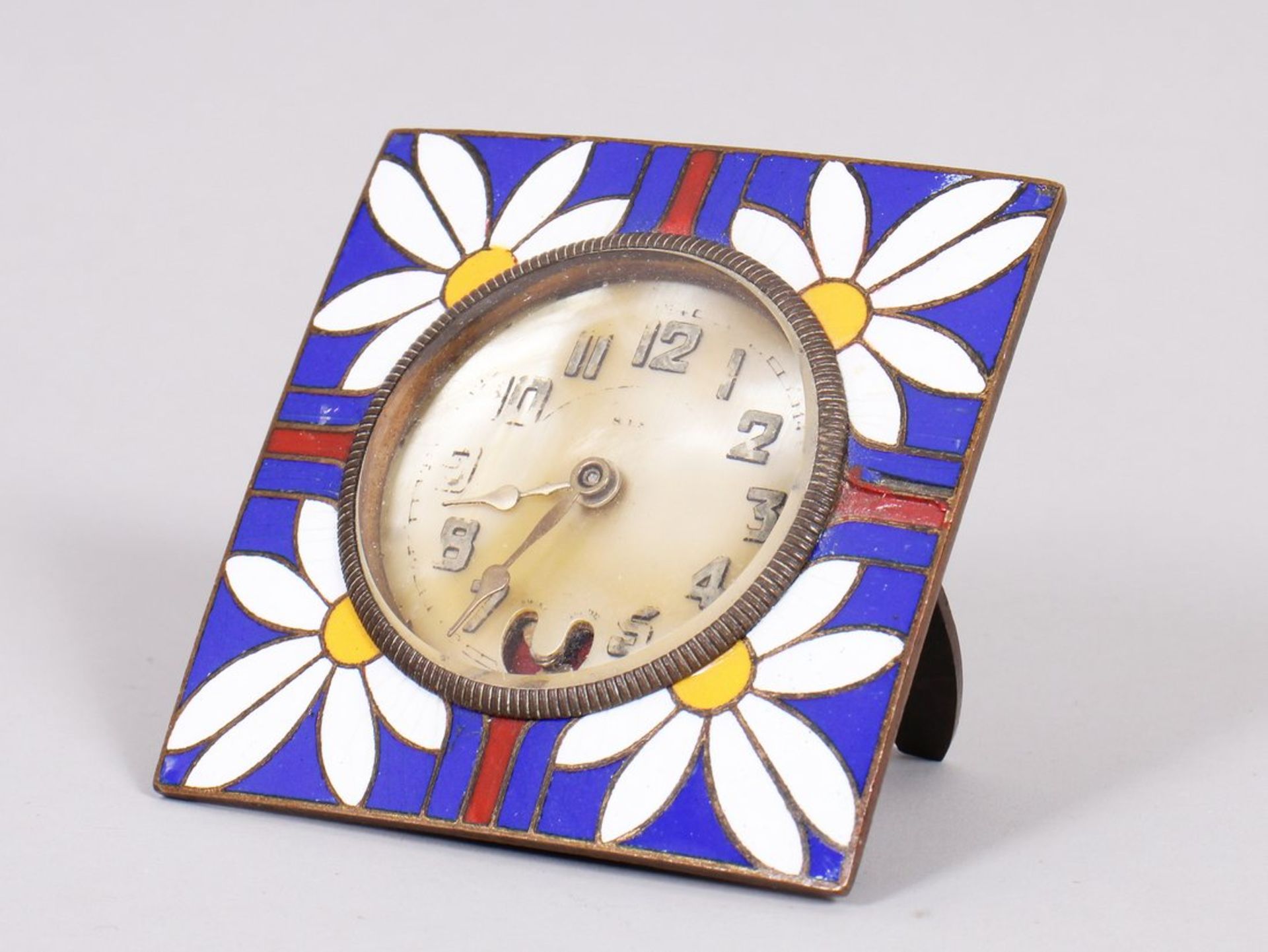Kleine Art Déco-Reiseuhr, Schweiz, 1920er/30er Jahre 