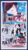 Falko Behrendt (1951 in Torgelow geb., lebt in Lübeck), Ausstellungsplakat Galerie "Alte Schule" 