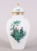 Deckelvase, Meissen, 2.H. 20.Jh. 