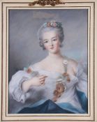 Porträt einer Dame des Rokokos, wohl 19. Jhd. 