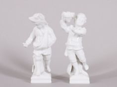Zwei Monatsfiguren (Stier u. Zwilling), KPM, 20. Jhd. 