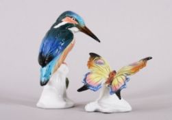 Zwei kleine Tierfiguren, Porzellanmanufaktur Karl Ens, Volkstedt, Fertigung um 1900-1919 