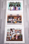 Konvolut moderne Grafik, 1970er/80er Jahre, 6 Stk. 