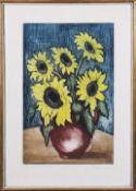 Sonnenblumen in Vase, 1. Hälfte 20.Jh. 